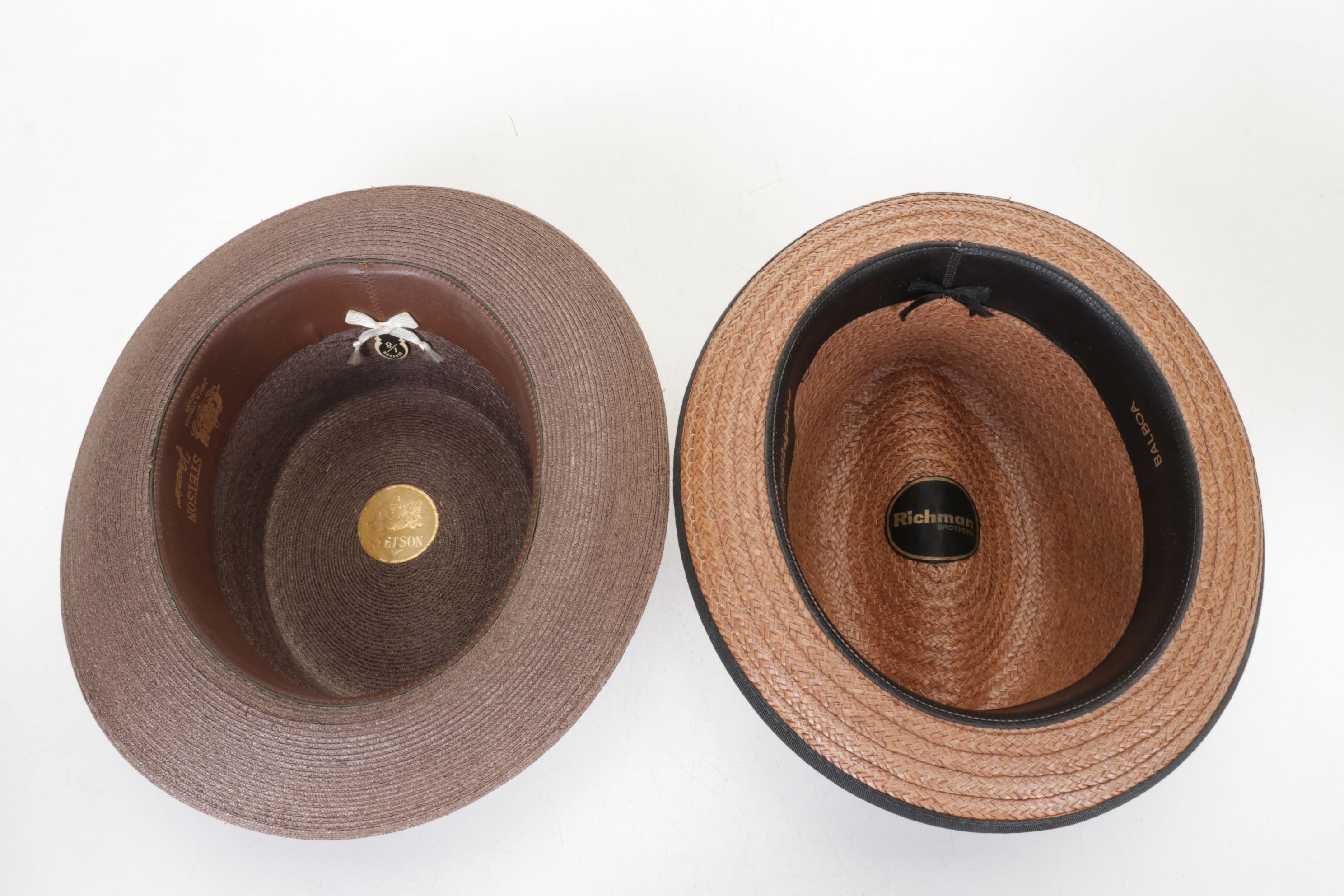 Resistol Beaver Felt Fedoras with Balboa Straw Hat and Mallory Felt Fedora
