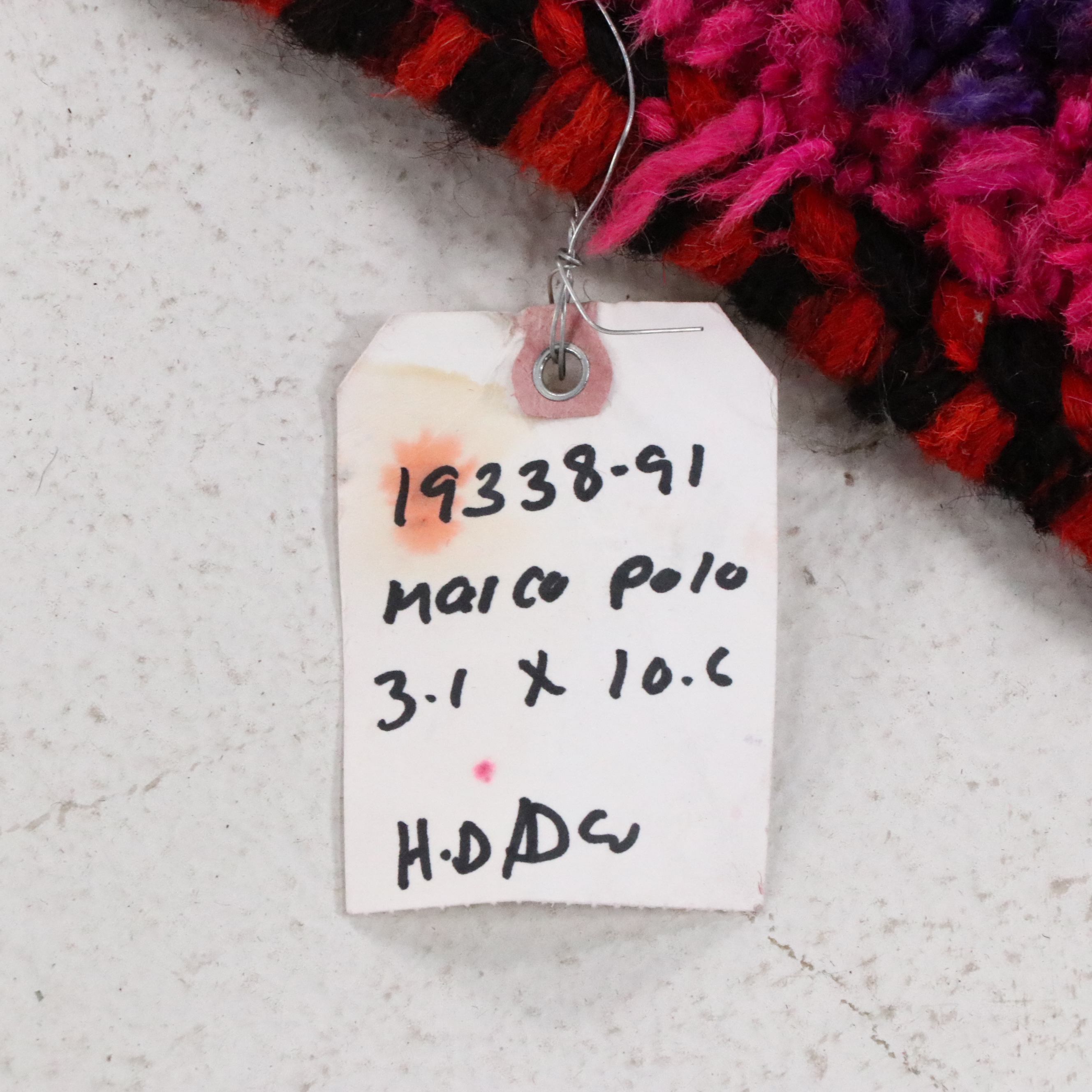 3'5 x 10'7 Hand-Knotted Moroccan Berber Long Rug