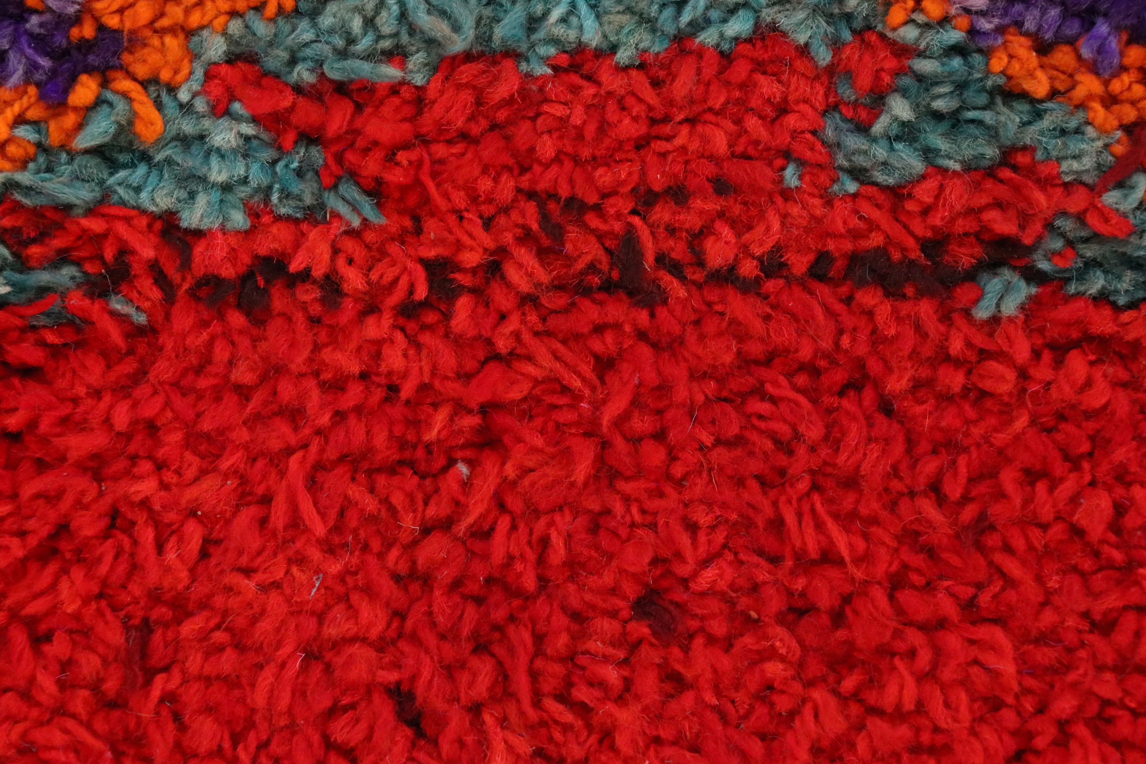 3'5 x 10'7 Hand-Knotted Moroccan Berber Long Rug