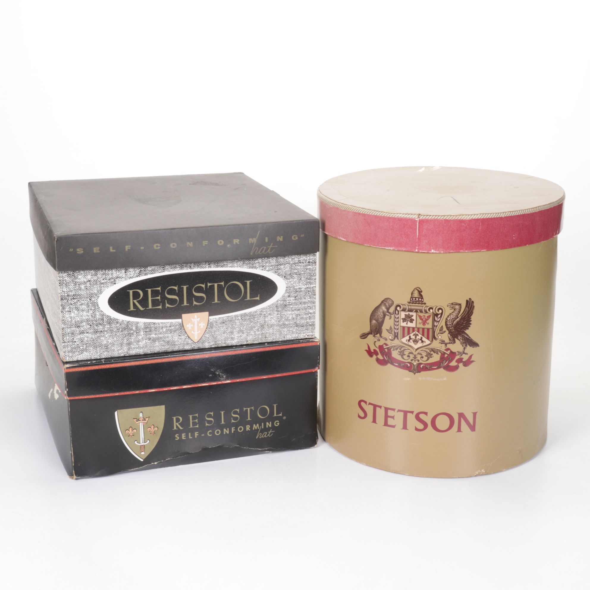 Resistol Beaver Felt Fedoras with Balboa Straw Hat and Mallory Felt Fedora