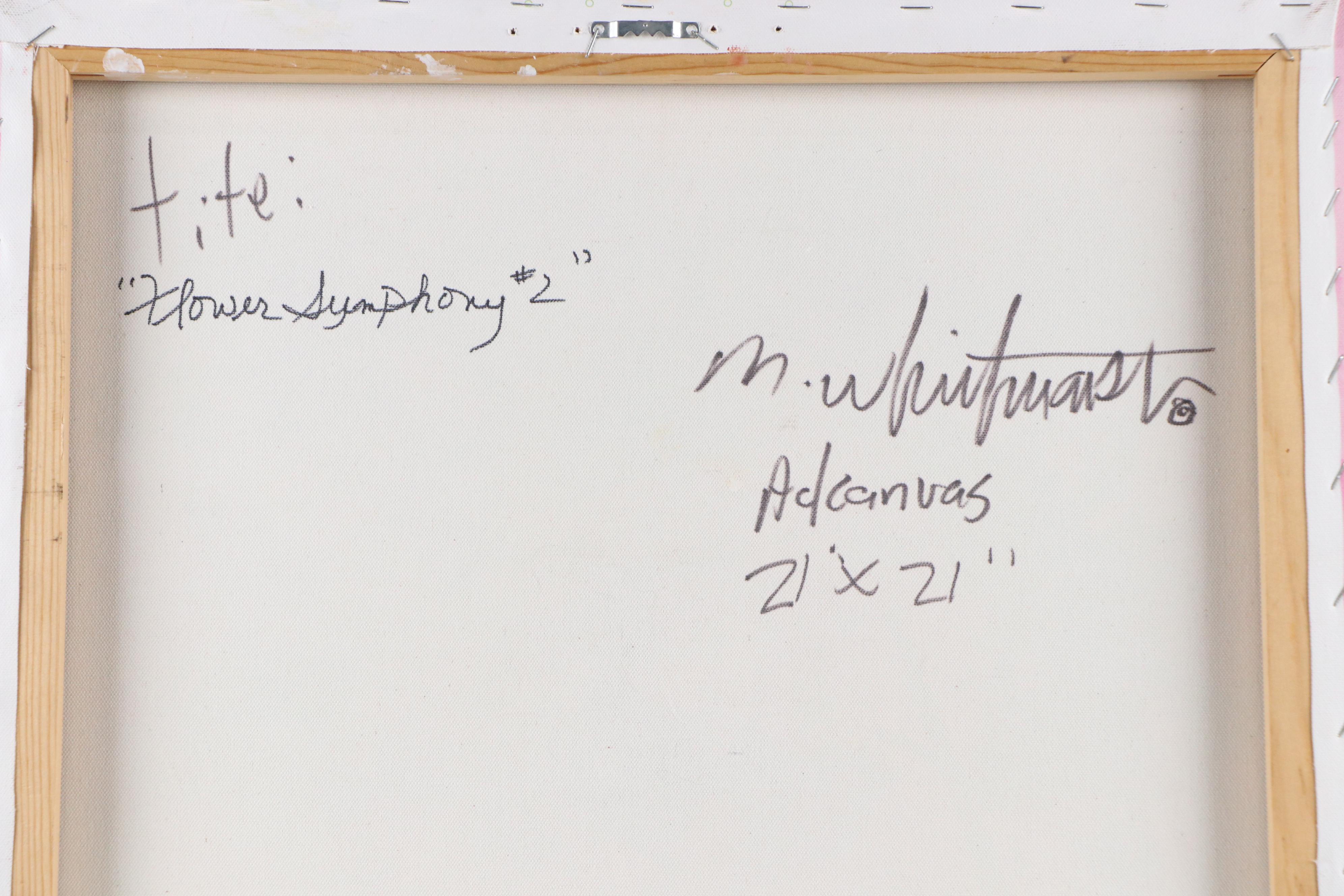 Mark Whitmarsh Floral Still Life Acrylic Painting "Flower Symphony #2," 2025