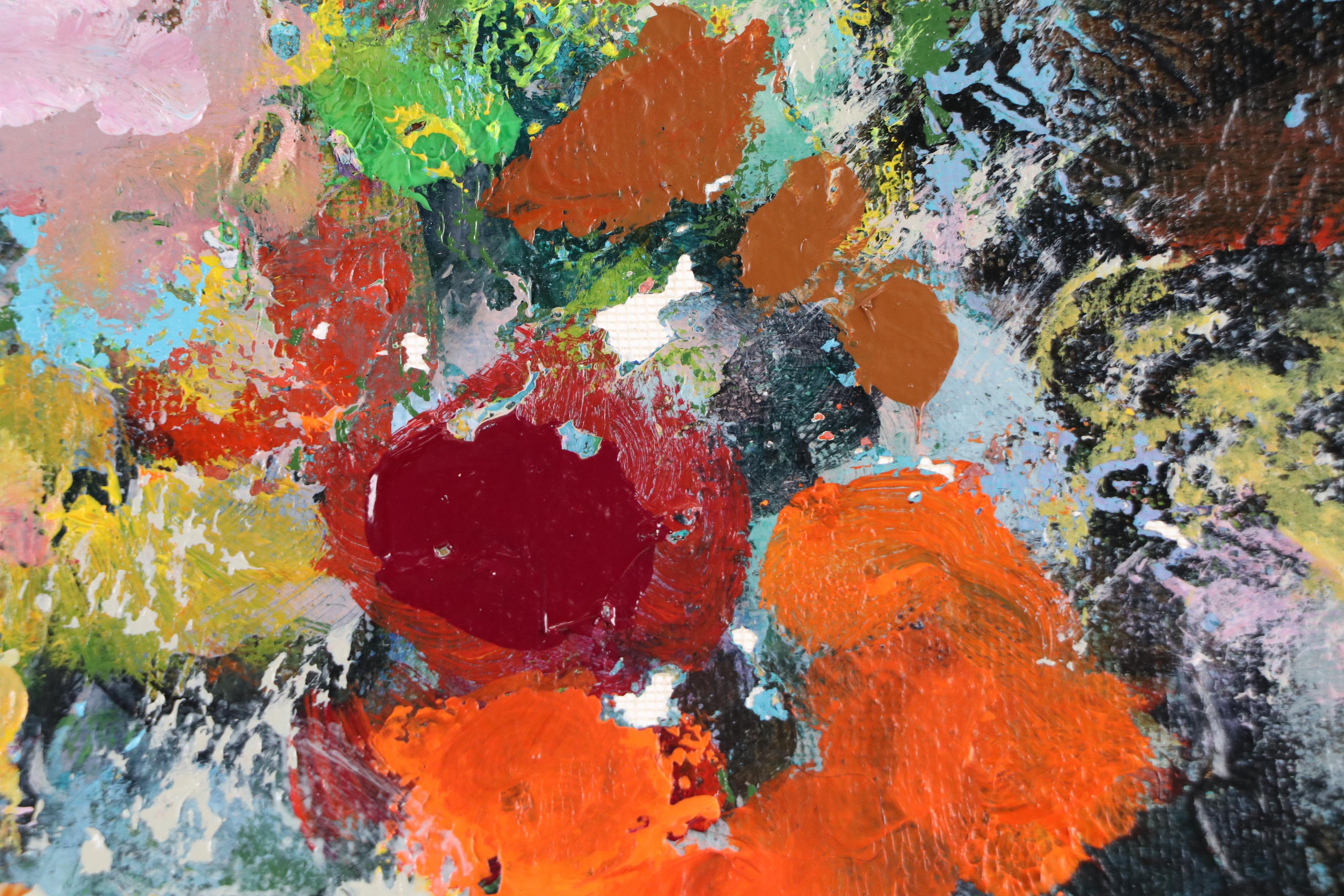 Mark Whitmarsh Floral Still Life Acrylic Painting "Bold & Beautiful," 2025