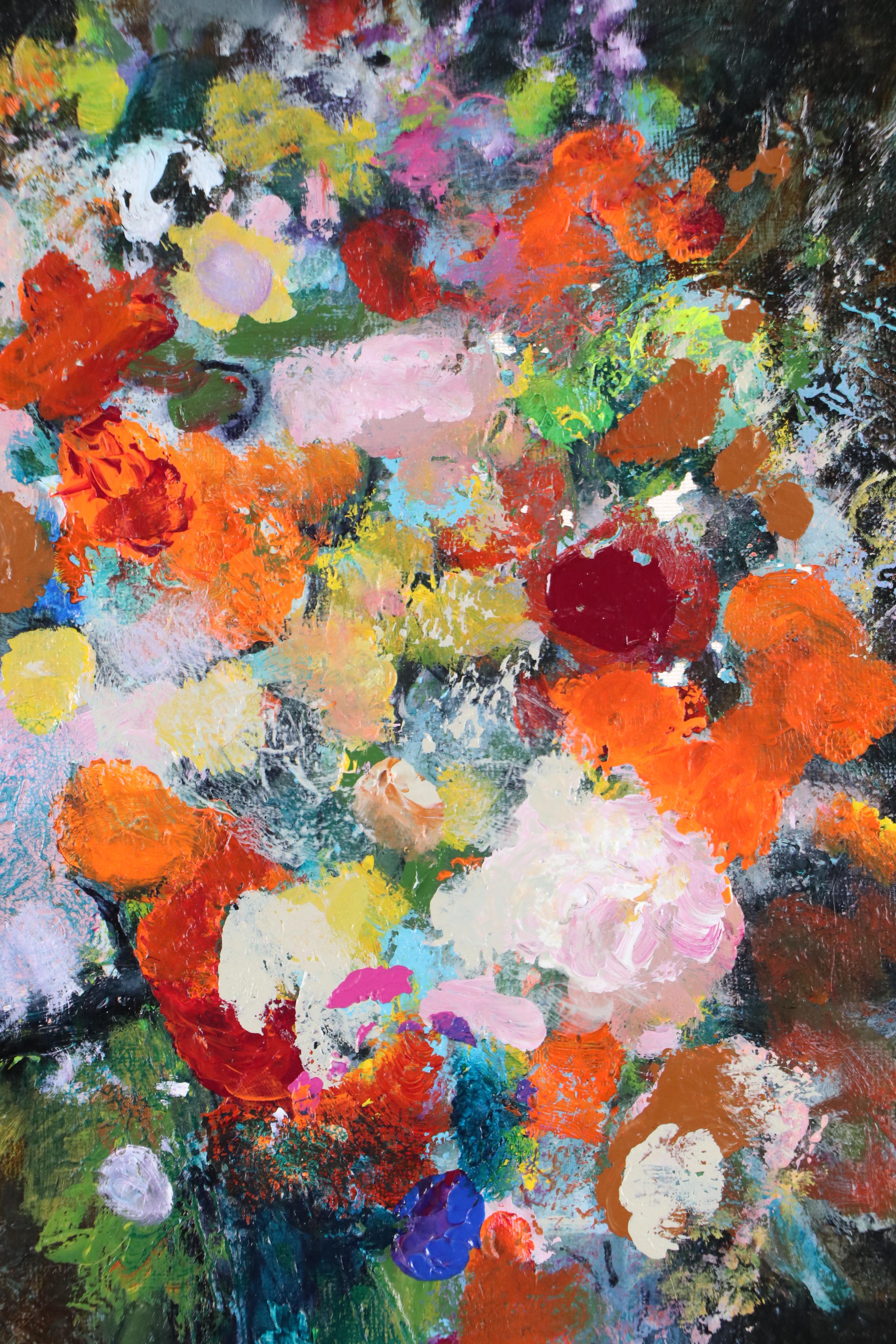 Mark Whitmarsh Floral Still Life Acrylic Painting "Bold & Beautiful," 2025