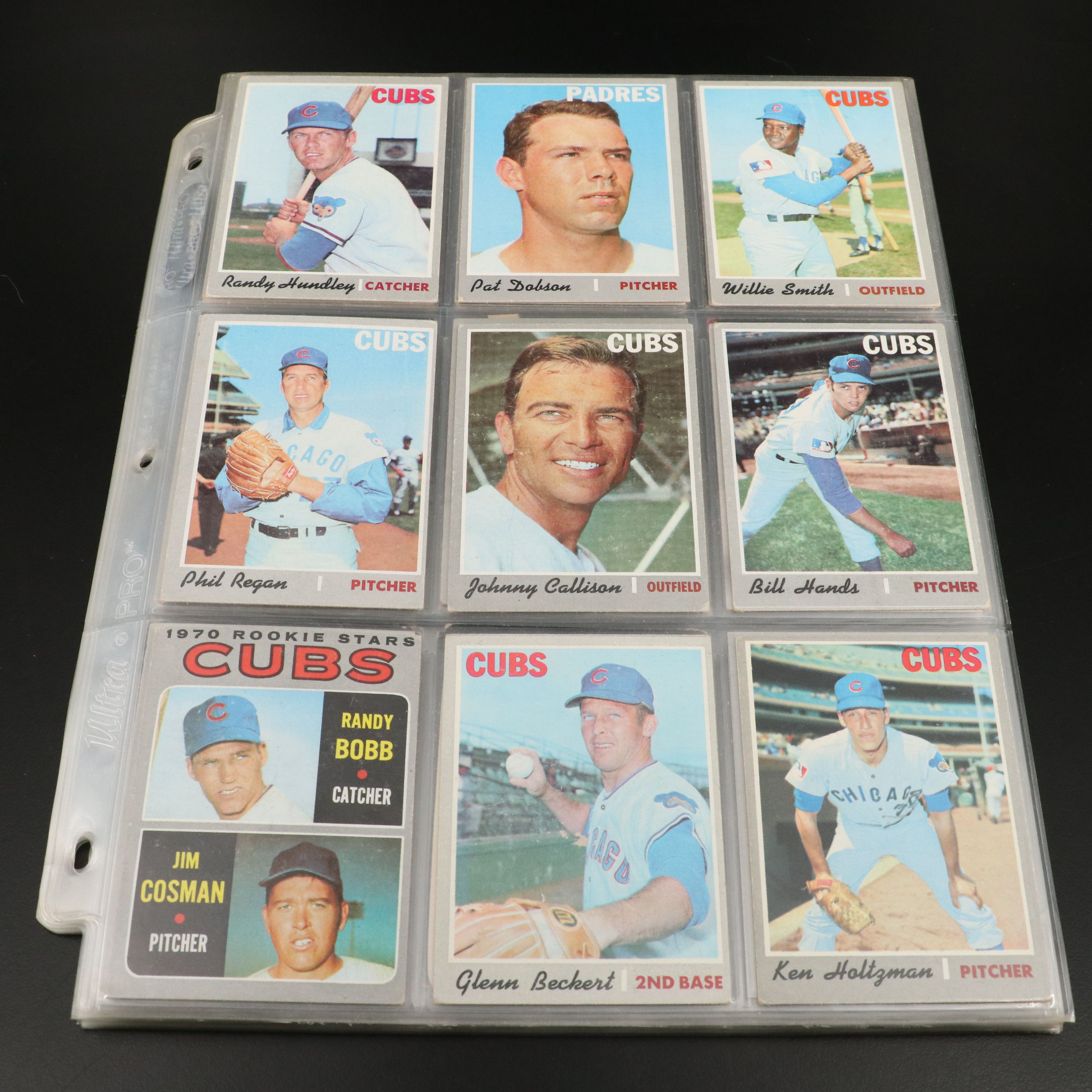 1970-71 Topps Baseball Cards Featuring Reggie Jackson, Ron Santo, and More