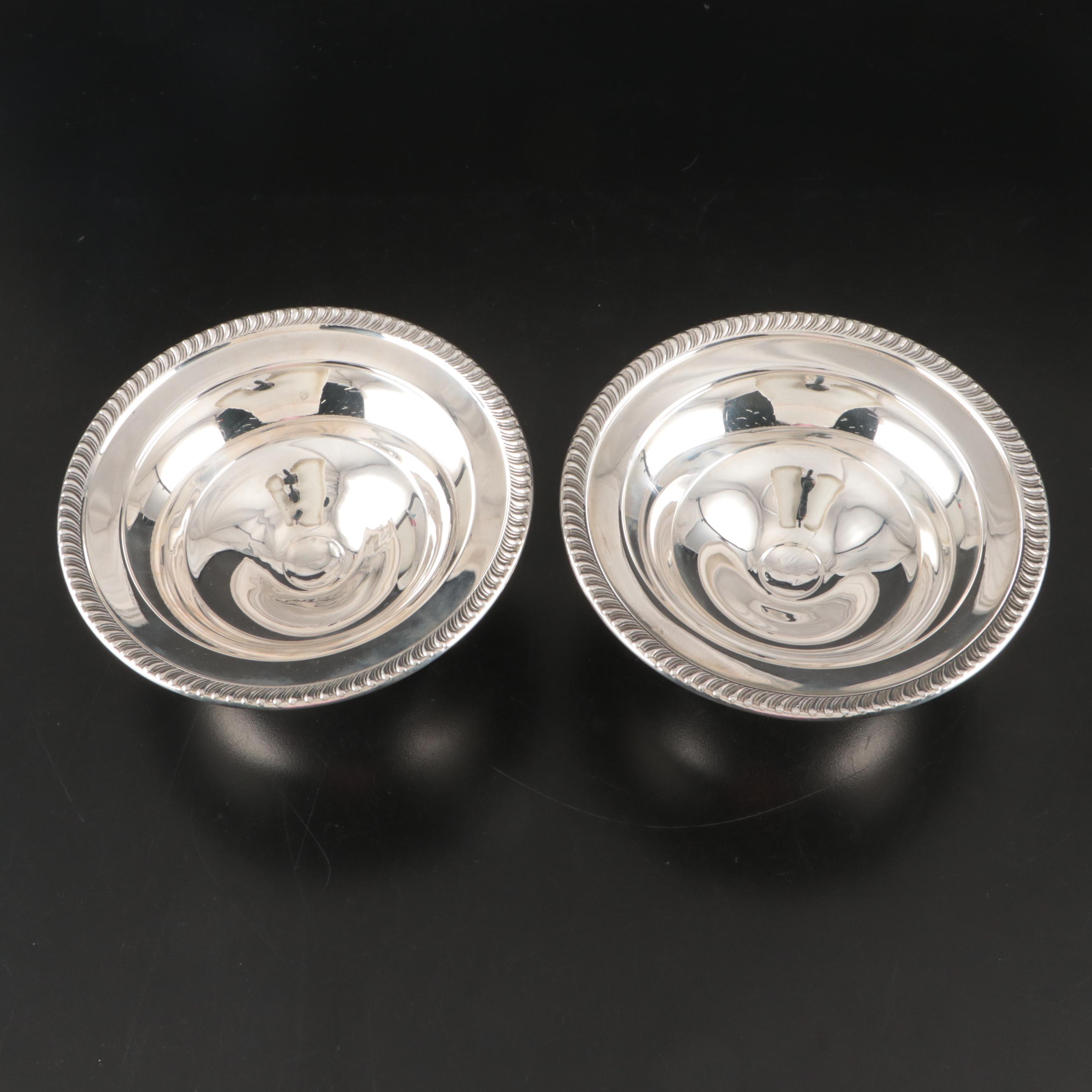 Mueck Weighted Sterling Silver Compotes and Empire Candle Holders