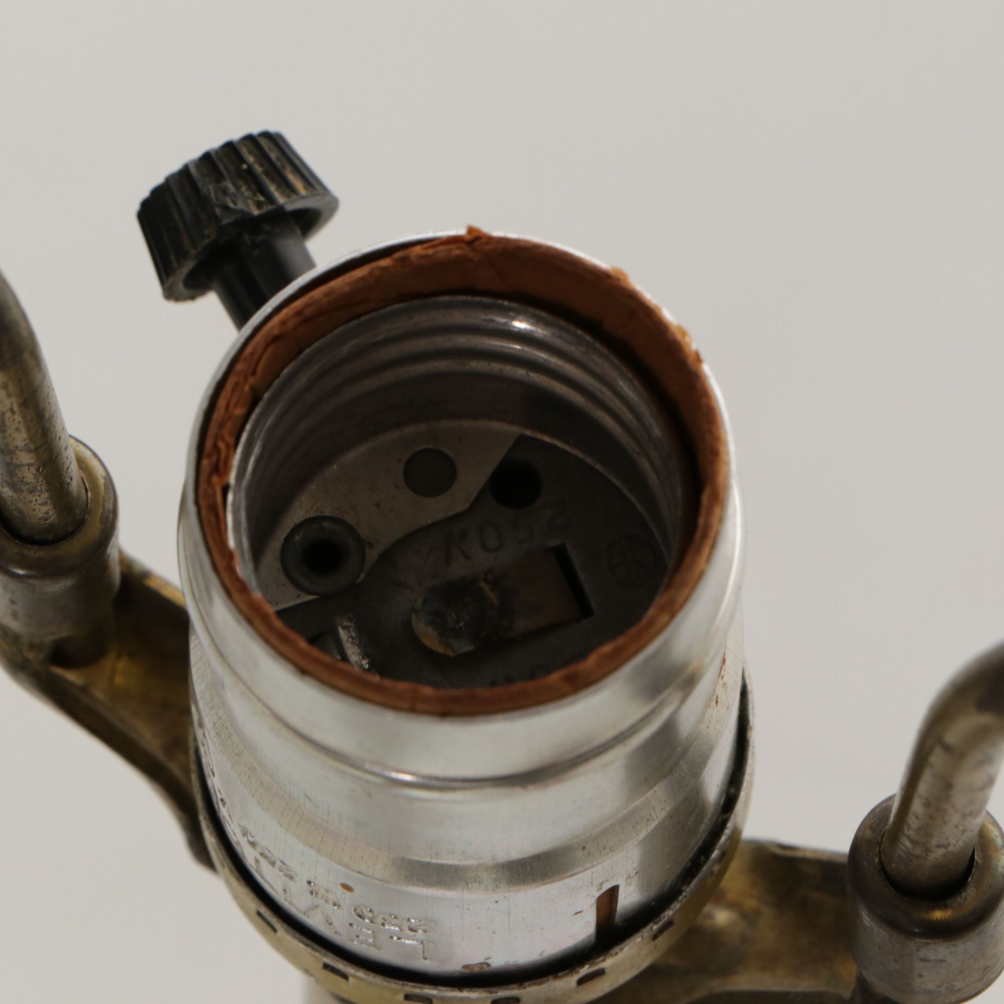 Stiffel Solid Brass Table Lamps with Woven Drum Shades by Grace Mitchell