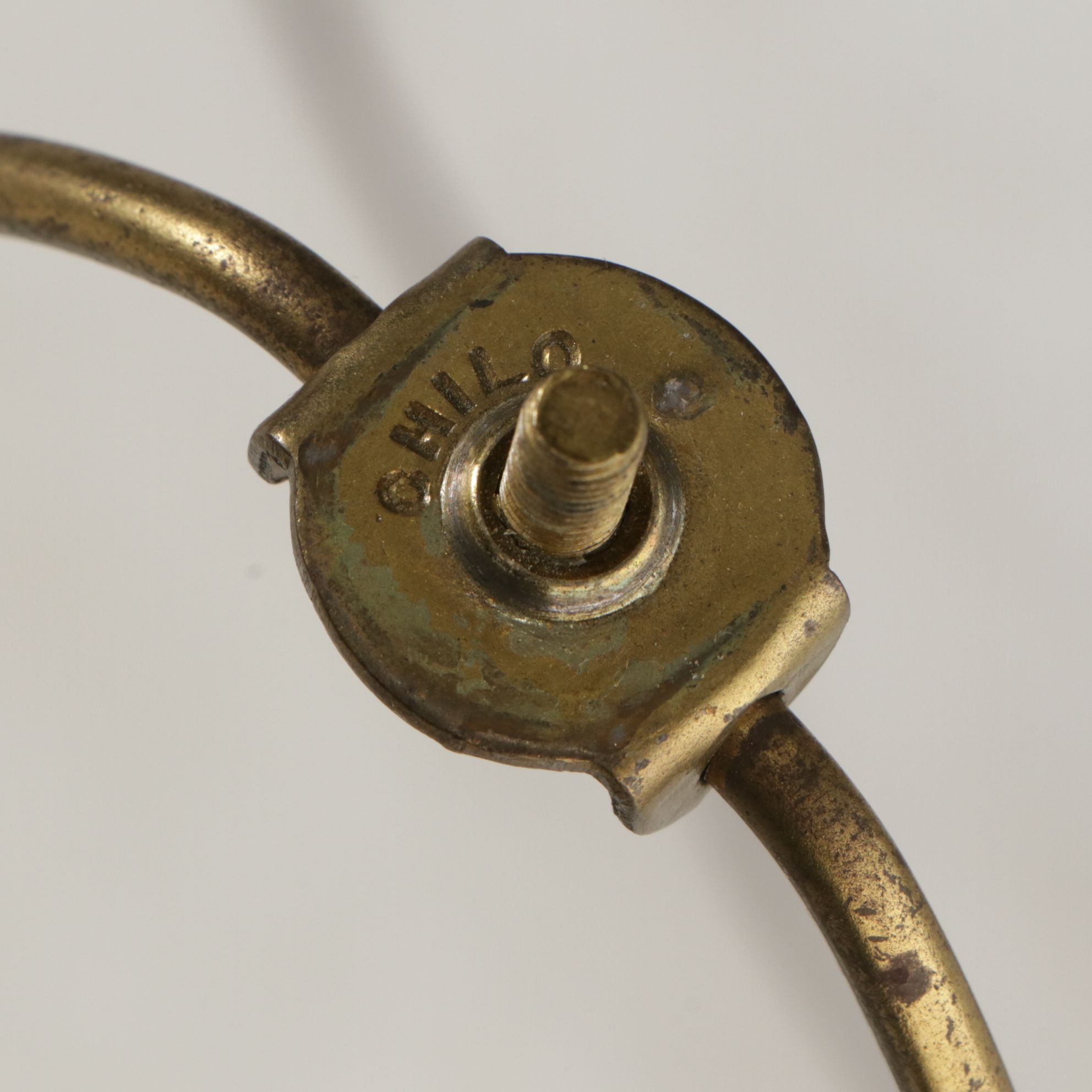 Stiffel Solid Brass Table Lamps with Woven Drum Shades by Grace Mitchell