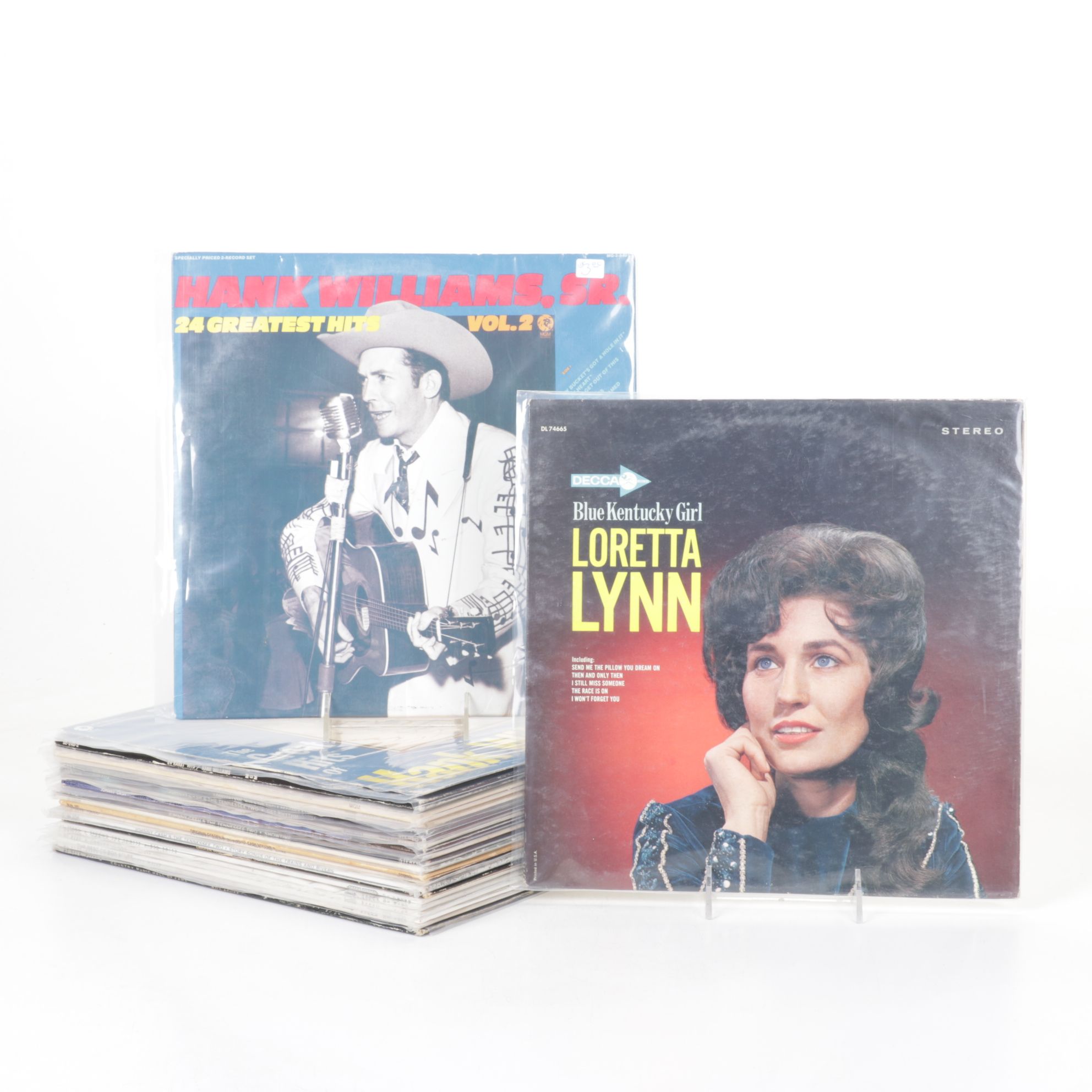 Hank Williams, Loretta Lynn, Johnny Cash and More Vinyl Record Albums