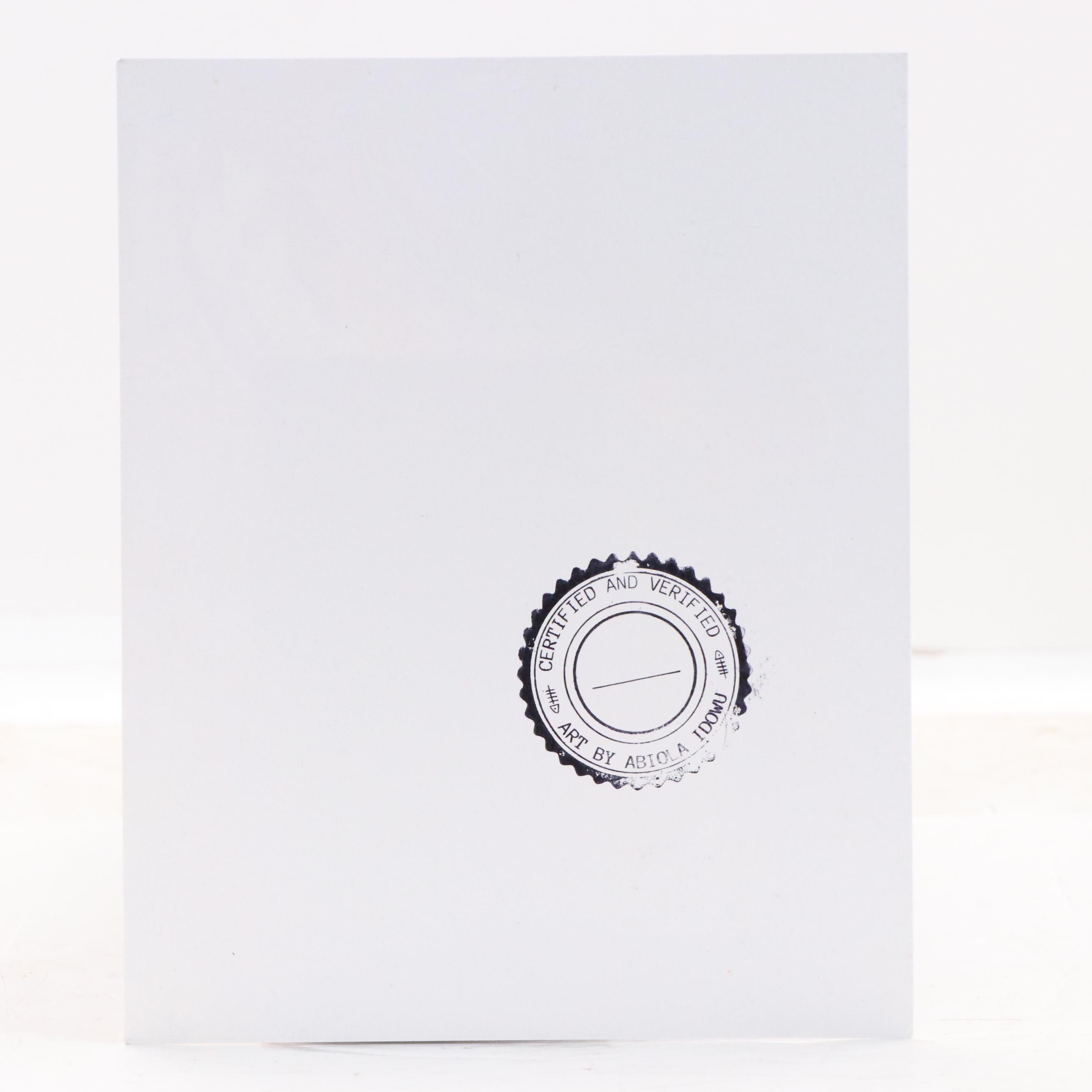 Abiola Idowu Stylized Offset Lithograph Portrait, 21st Century