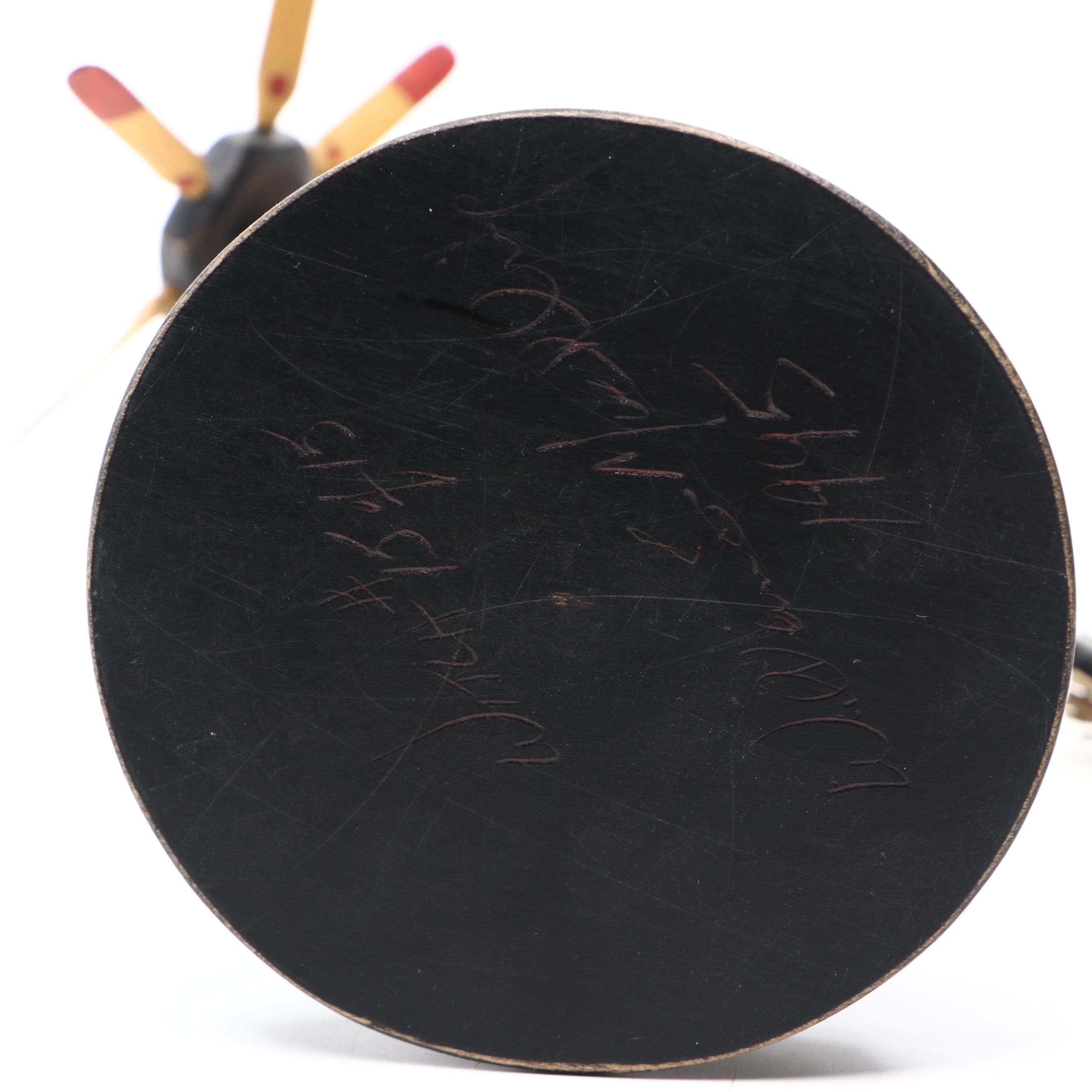 William Muehling Folk Art Carved Wood Sculpture "Witch," 1995