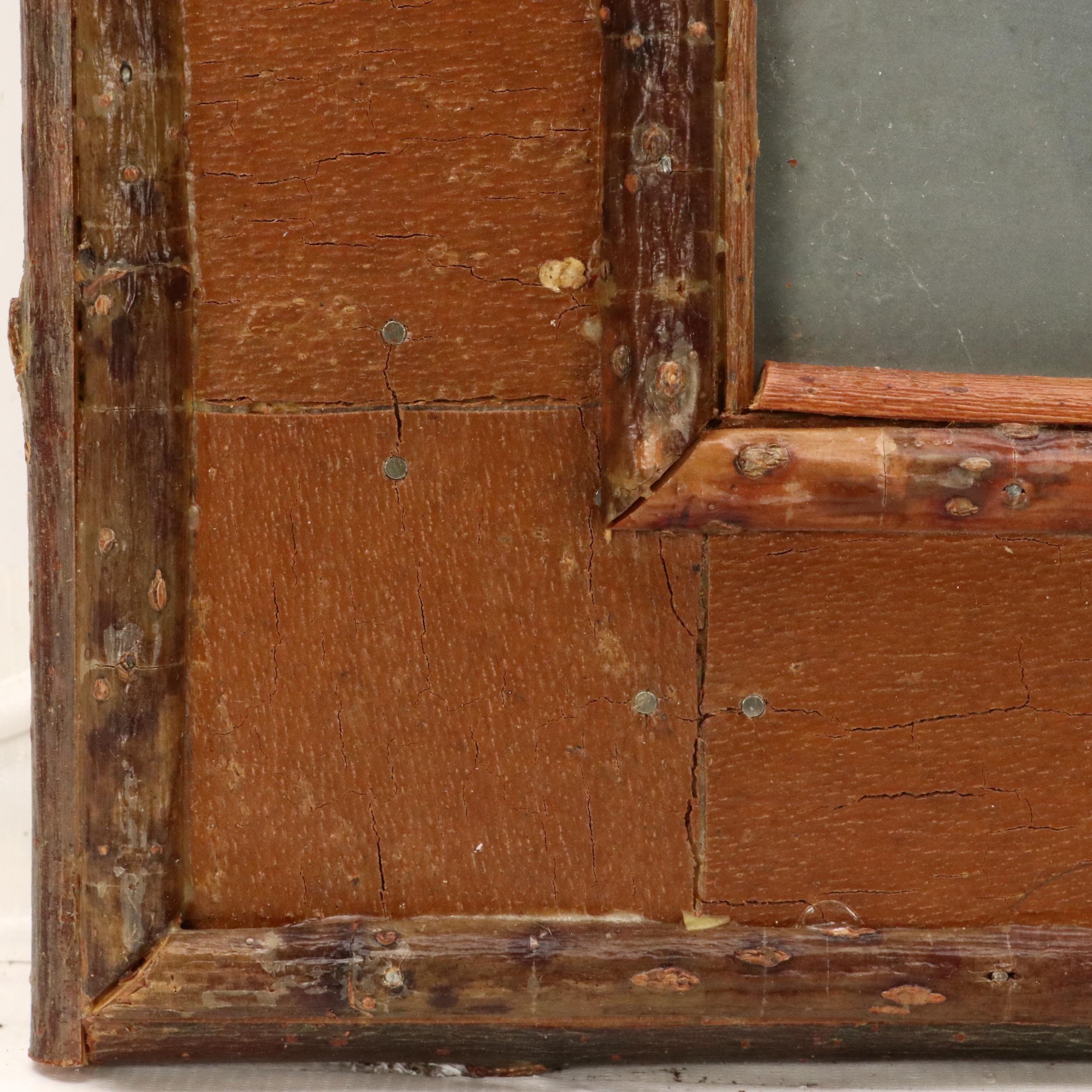 Robert Beaven Handmade Wooden Frame with Offset Lithograph, Late 20th Century