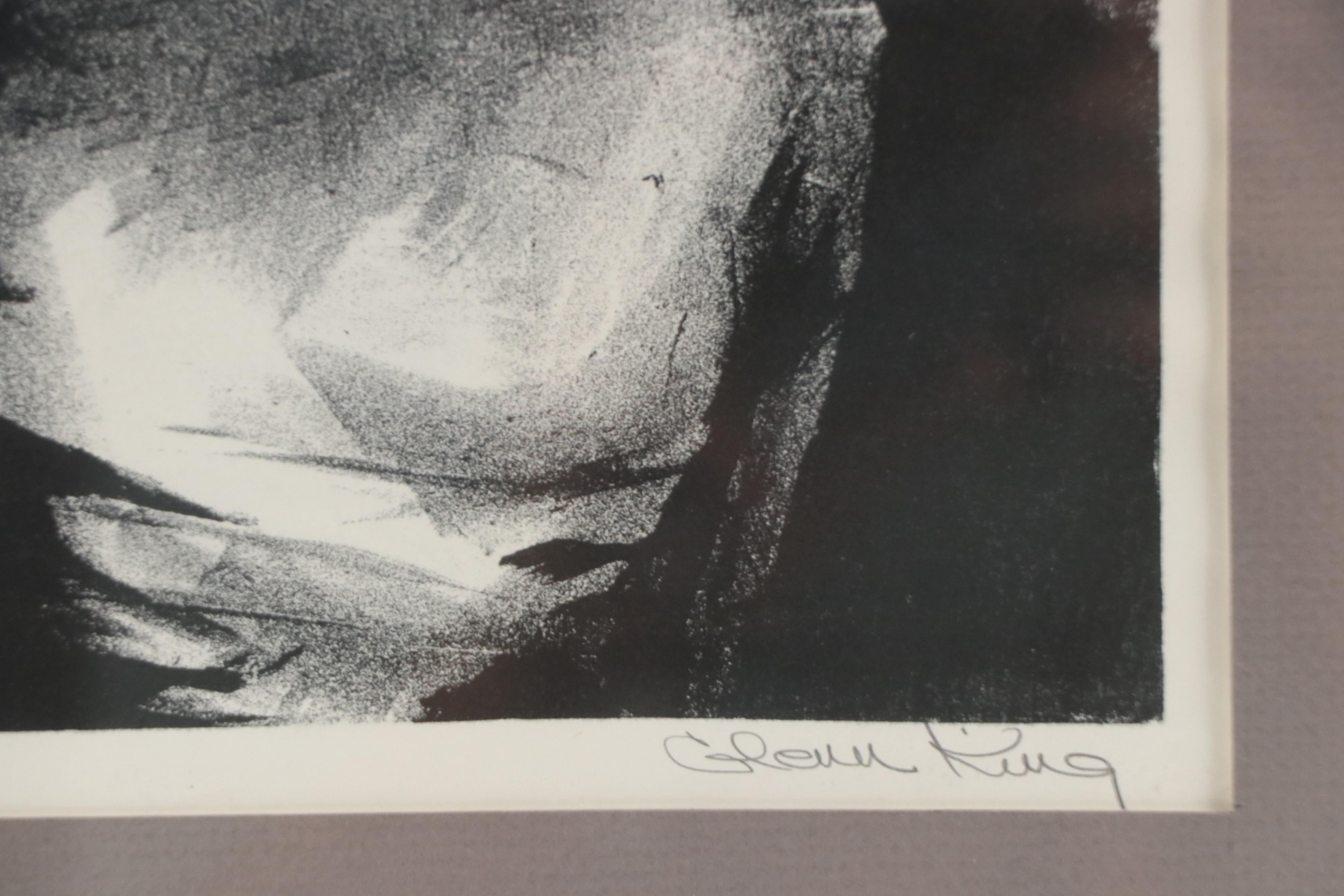Glenn King Lithograph "Tough," Late 20th Century