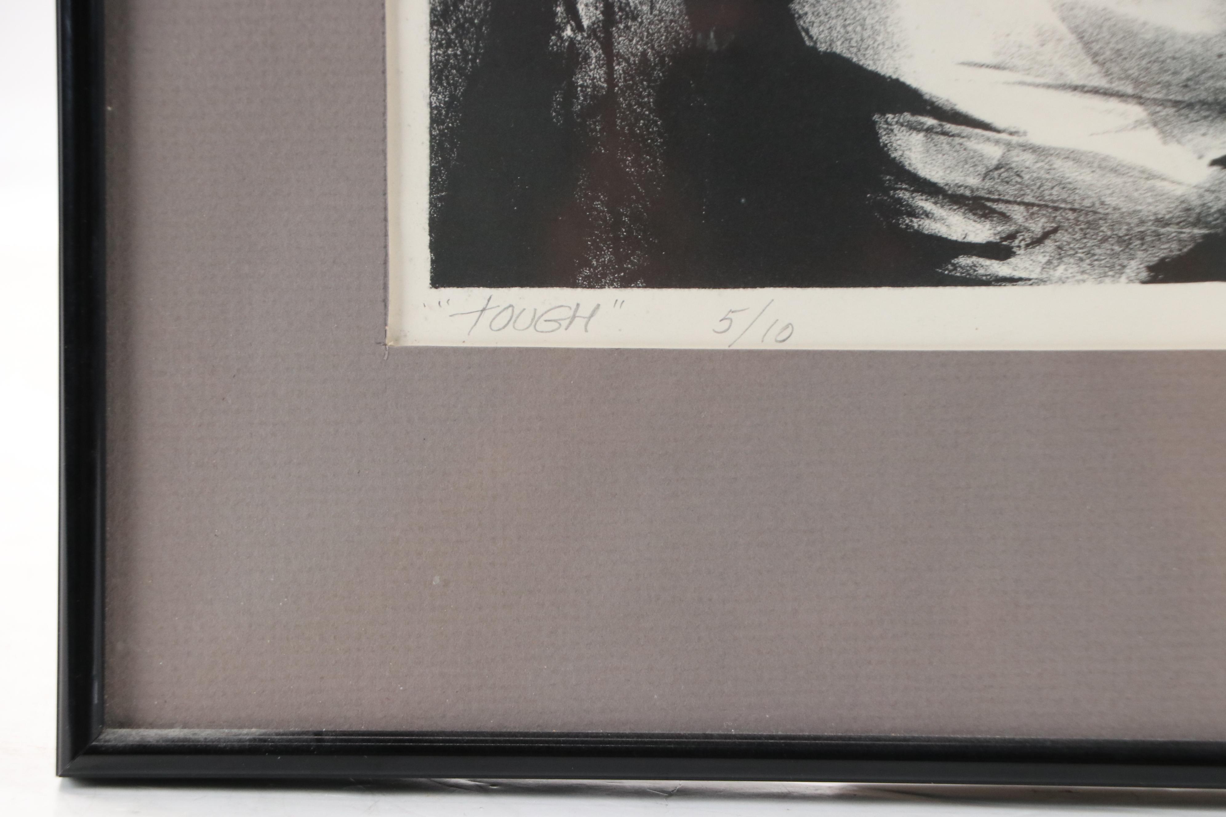 Glenn King Lithograph "Tough," Late 20th Century