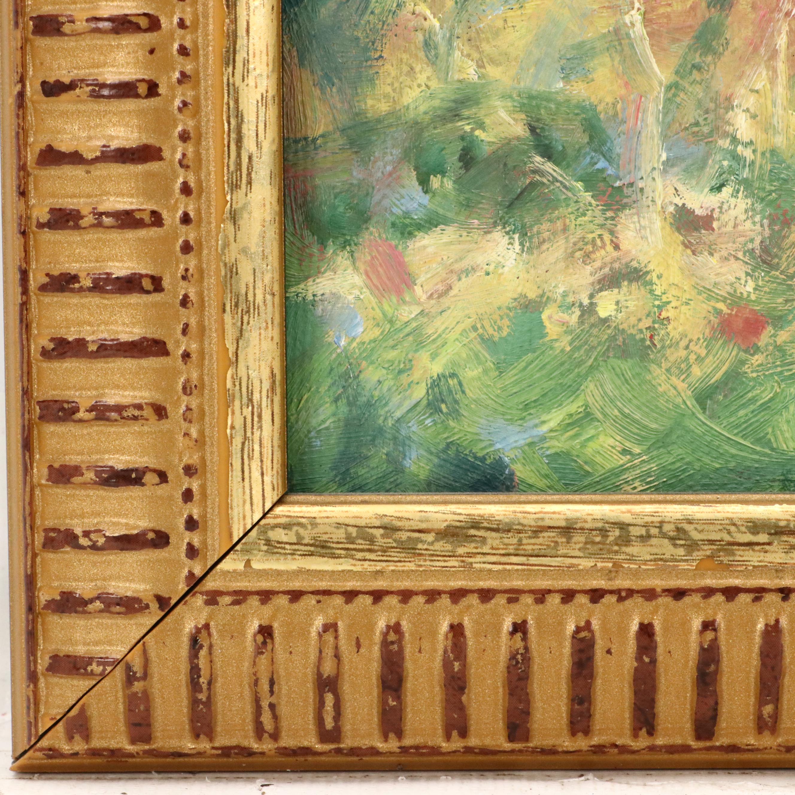 David Buecker Impressionistic Style Landscape Oil Painting, 1997