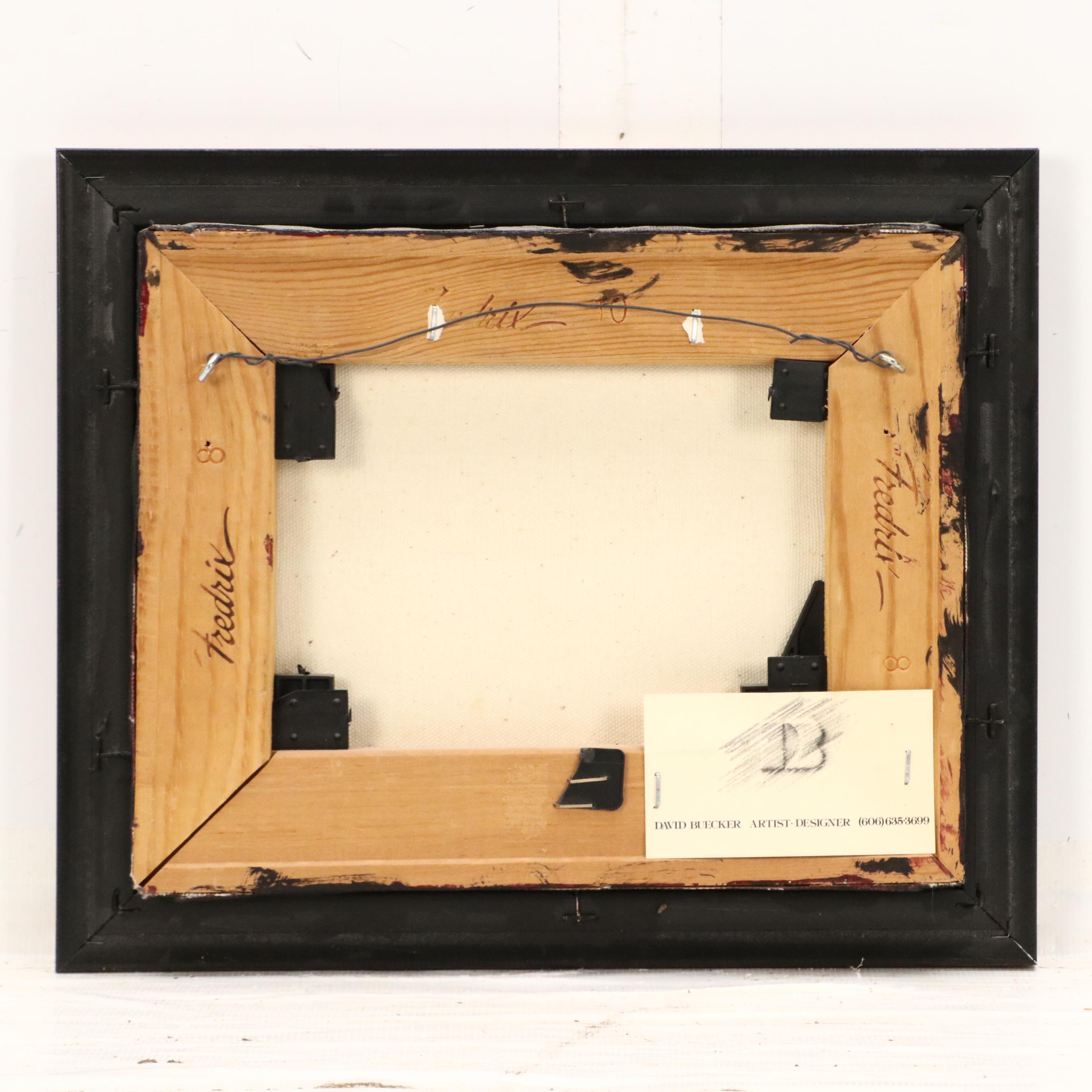 David Buecker Impressionistic Style Landscape Oil Painting, 1997