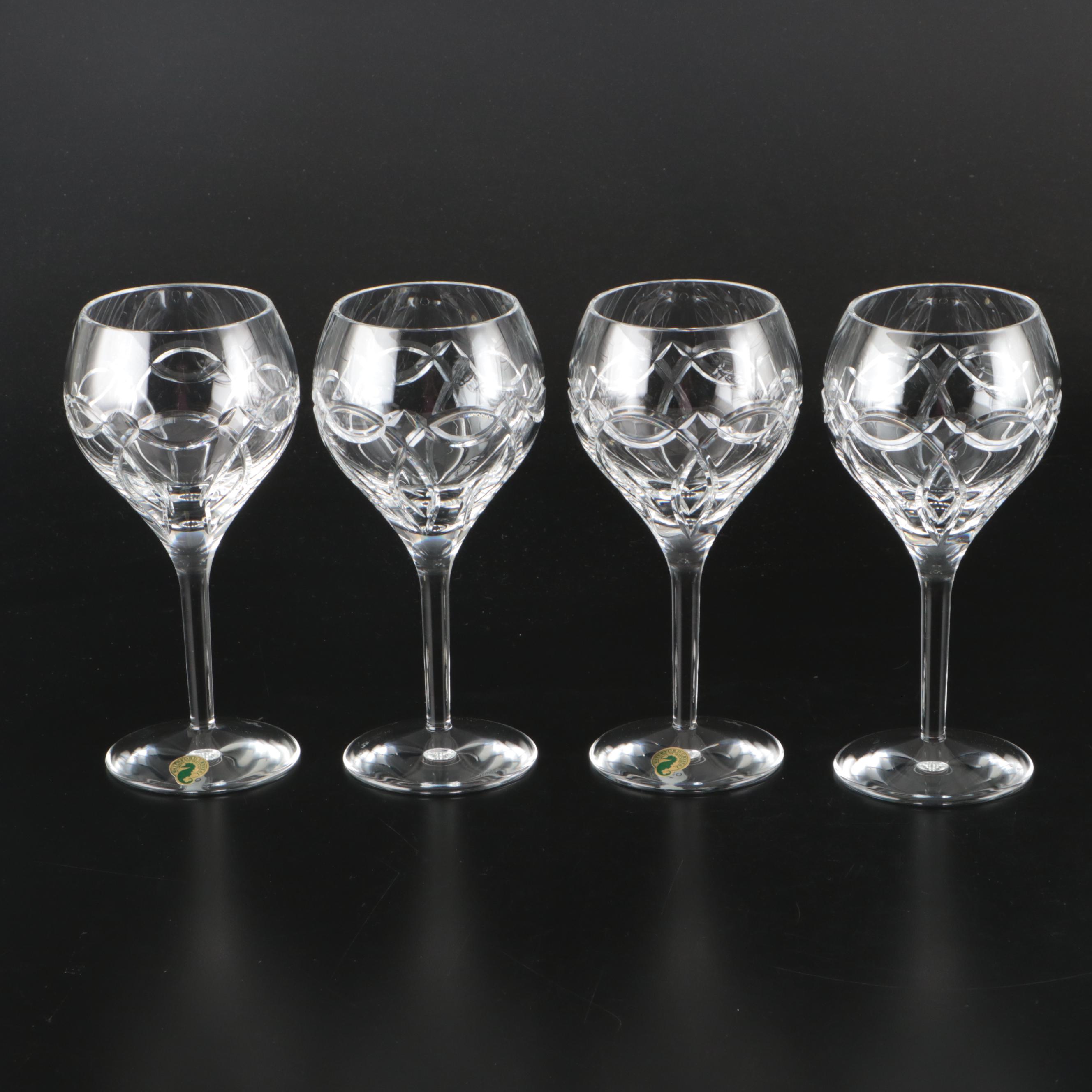 Waterford Crystal "Clannad" Red Wine Glasses