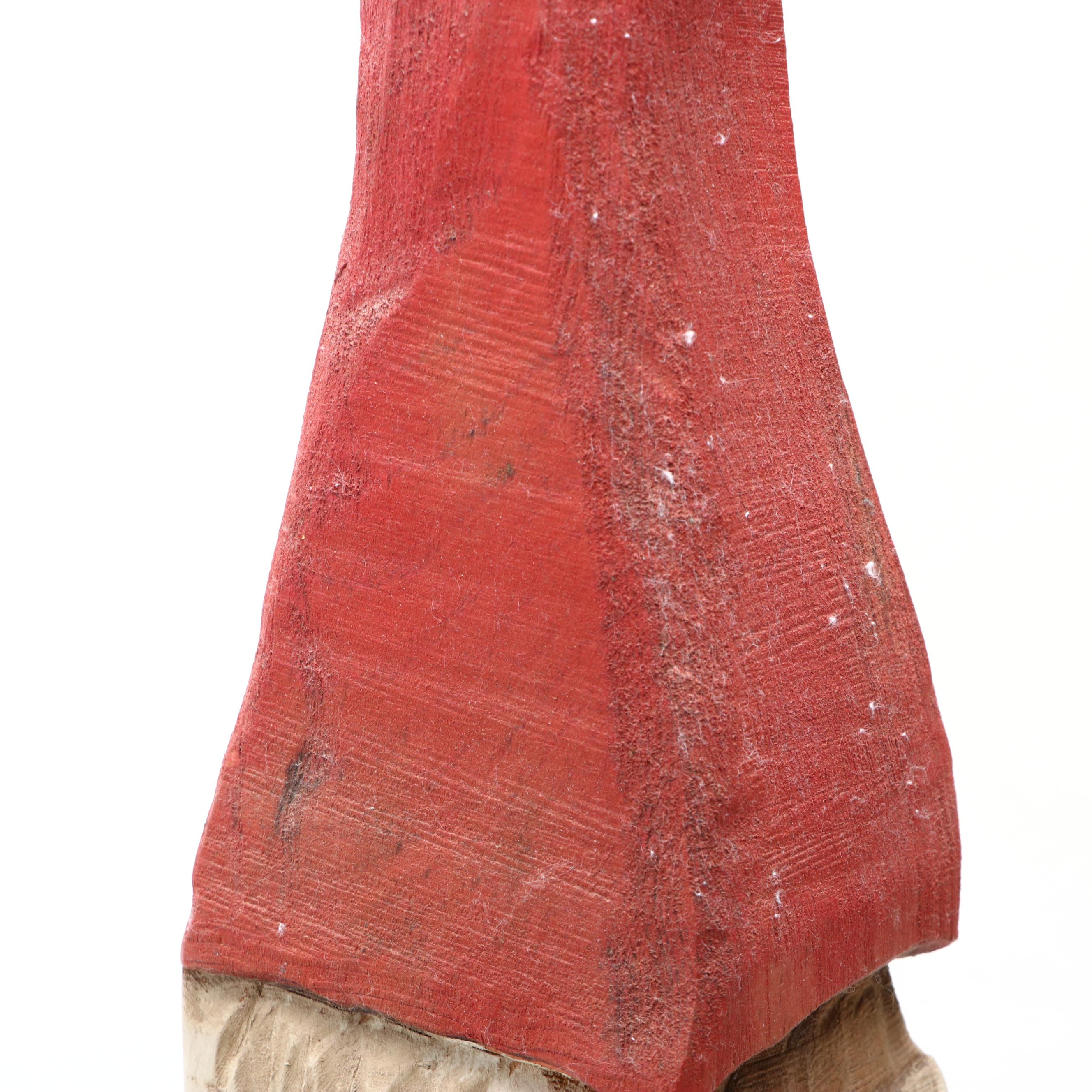 Scandinavian Folk Art Carved Wood Gnome