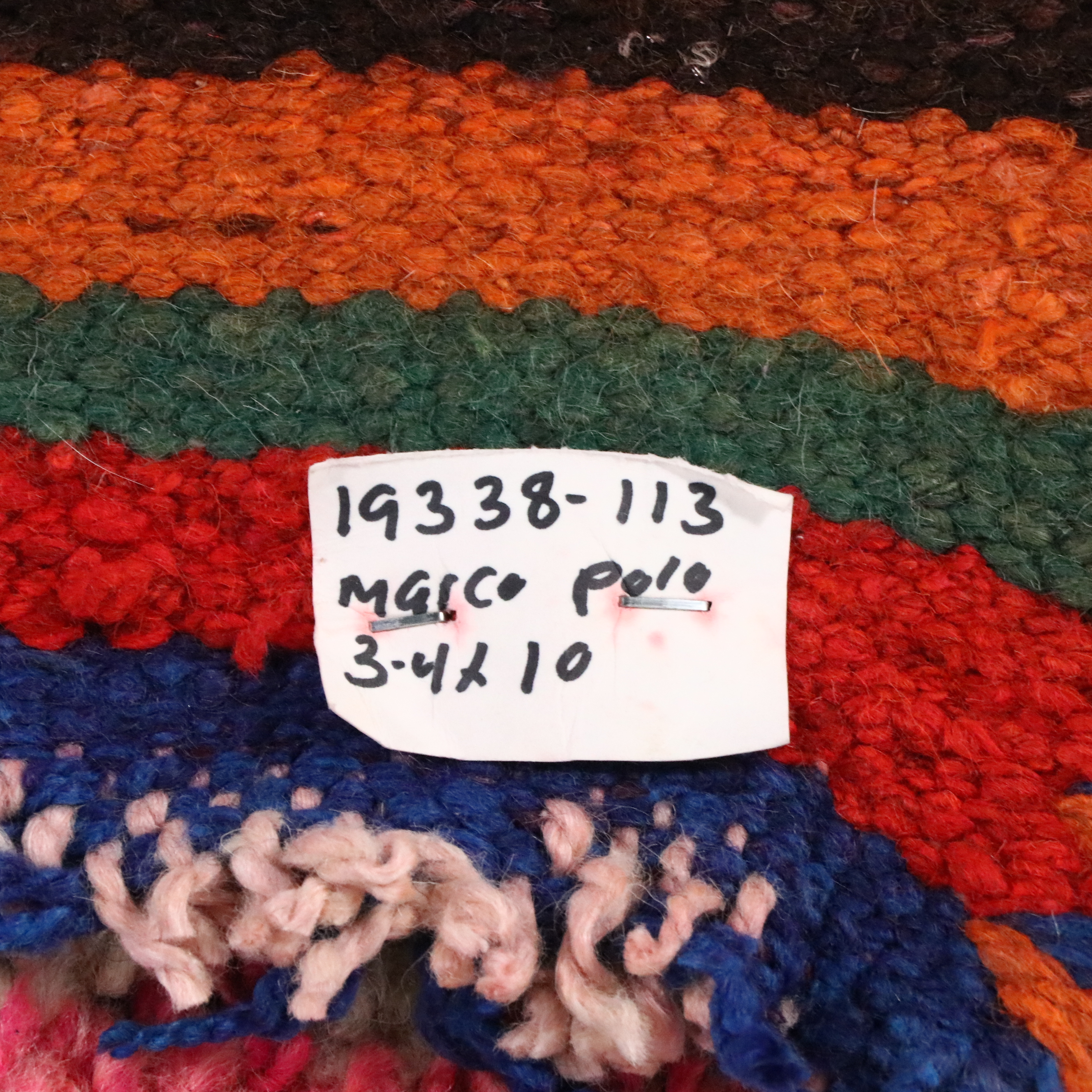 3'4 x 10'3 Hand-Knotted Moroccan Berber Long Rug