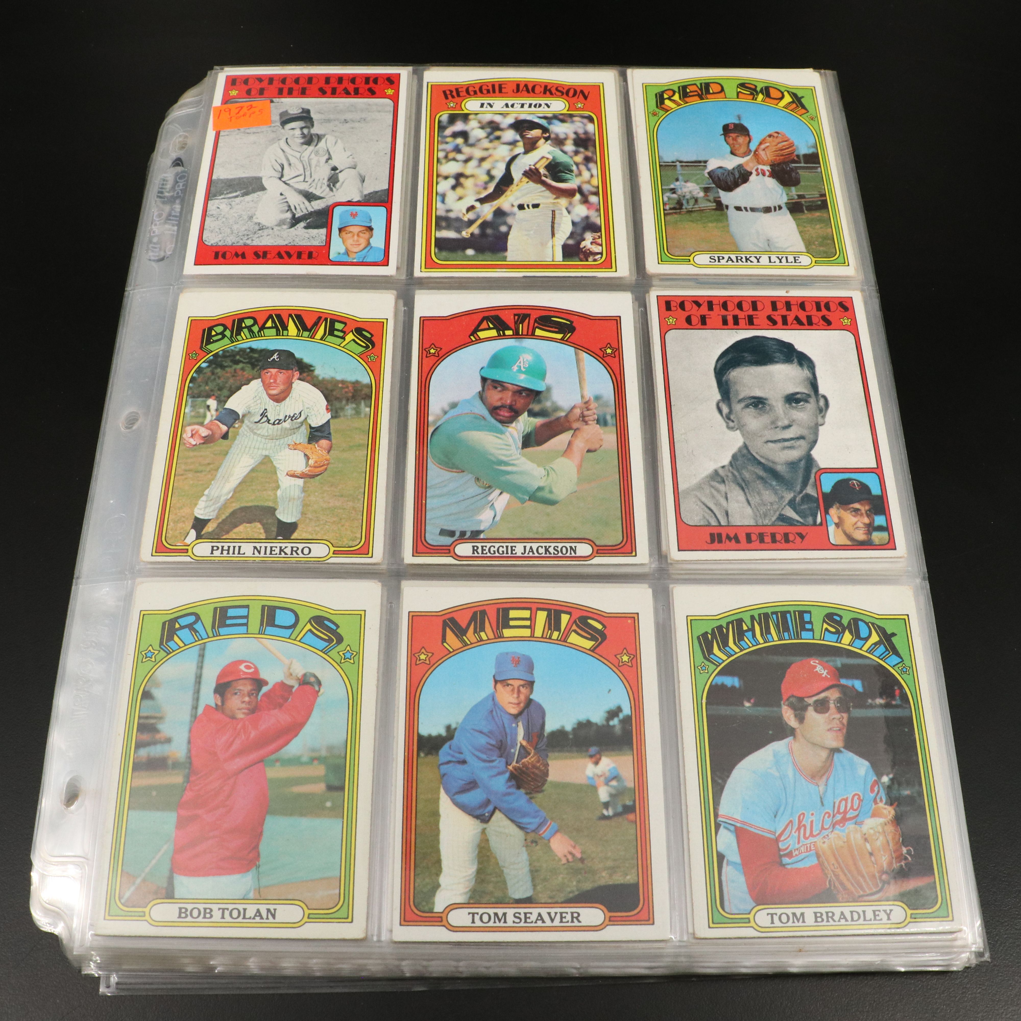 1972 Topps Baseball Cards Featuring Carlton Fisk Rookie and More
