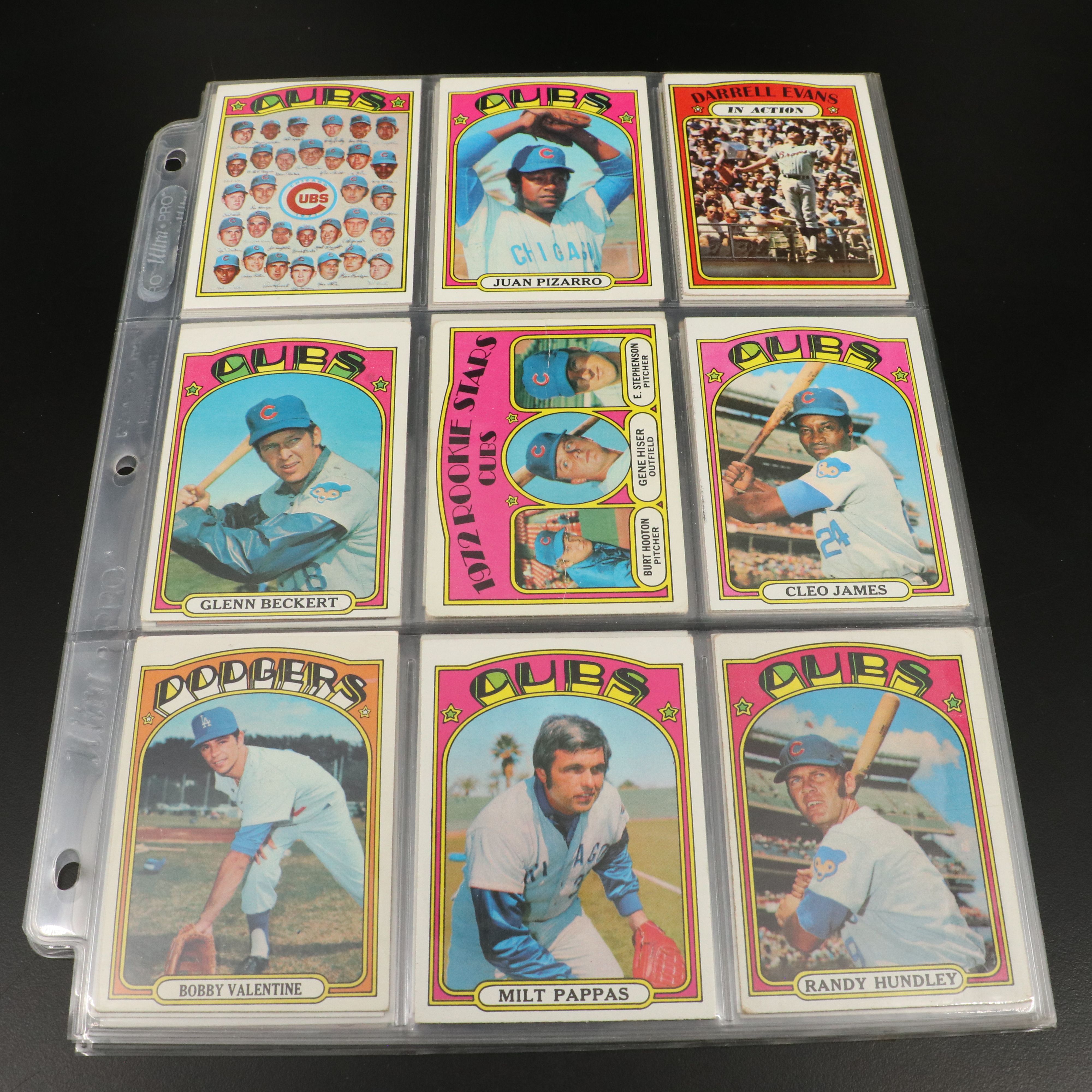 1972 Topps Baseball Cards Featuring Carlton Fisk Rookie and More