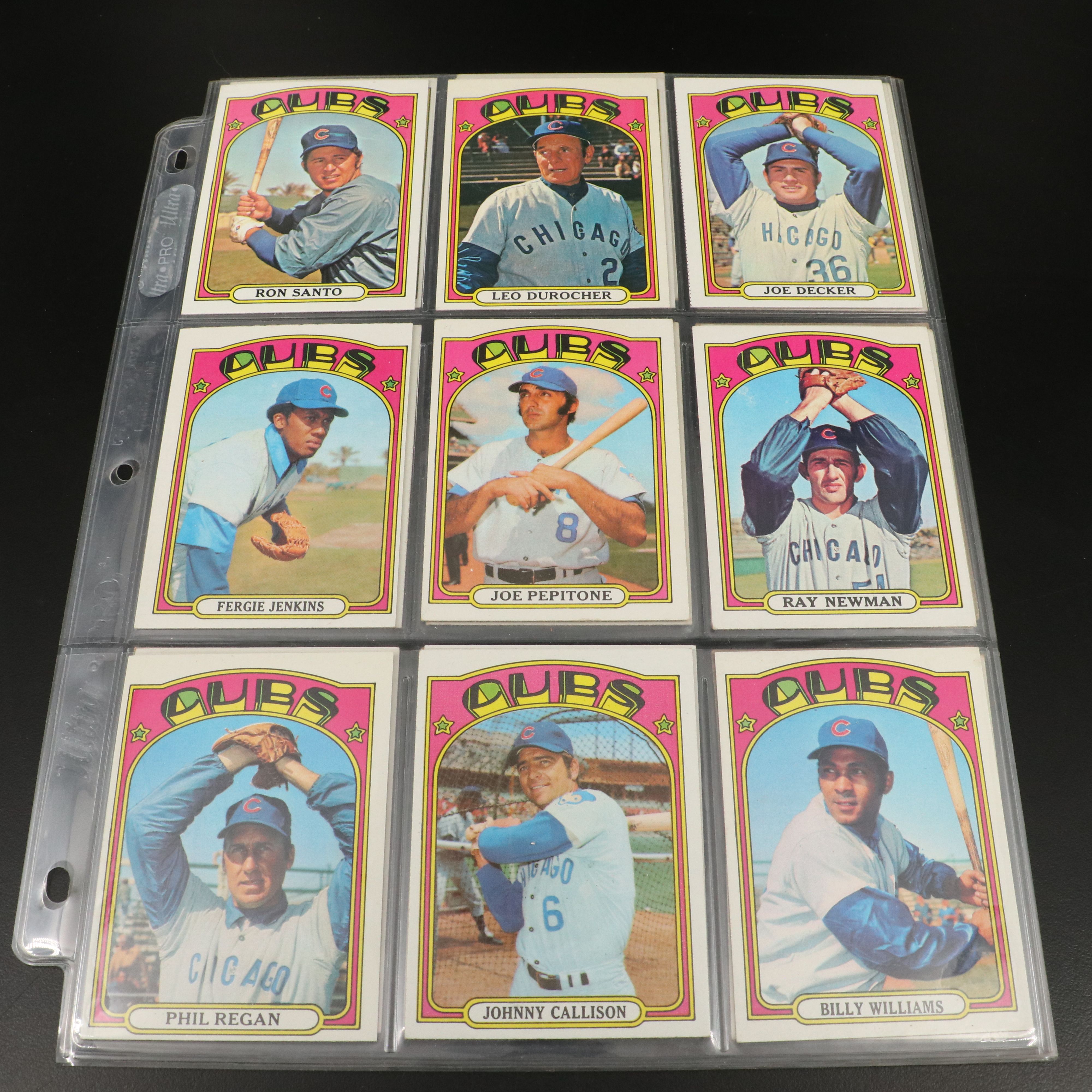 1972 Topps Baseball Cards Featuring Carlton Fisk Rookie and More