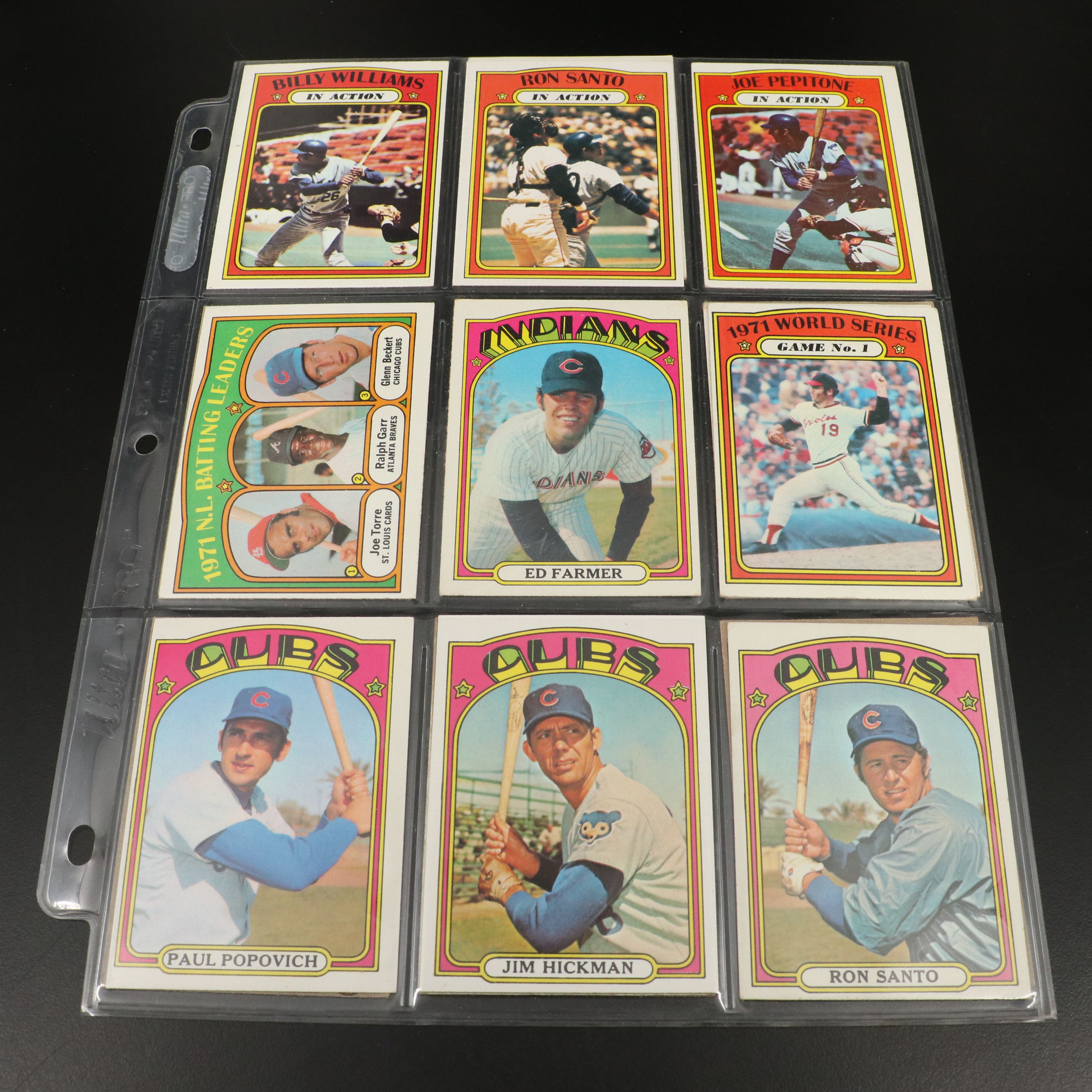 1972 Topps Baseball Cards Featuring Carlton Fisk Rookie and More