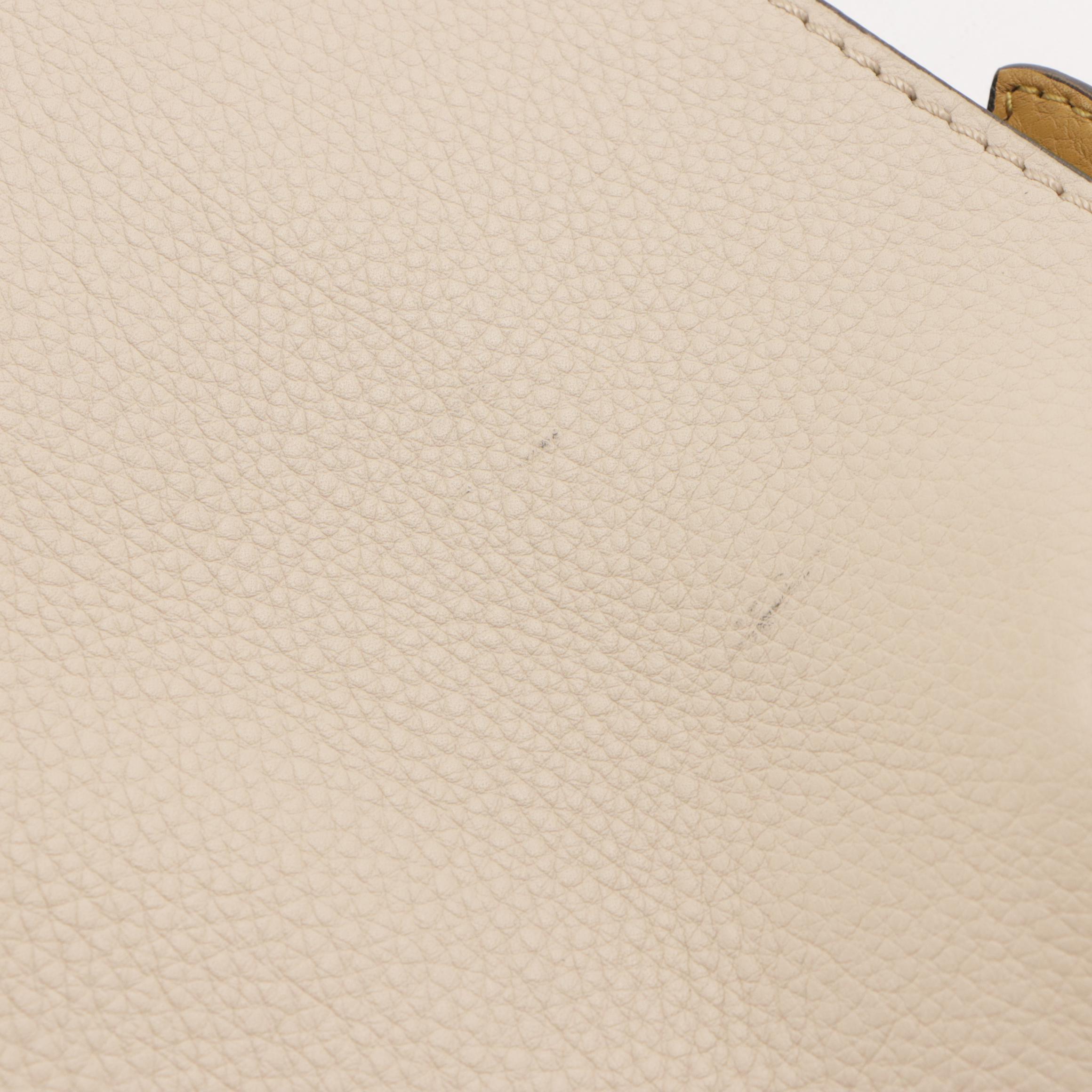 Burberry Large Clutch in Limestone/Cornflower Yellow Calfskin Leather, With Tags