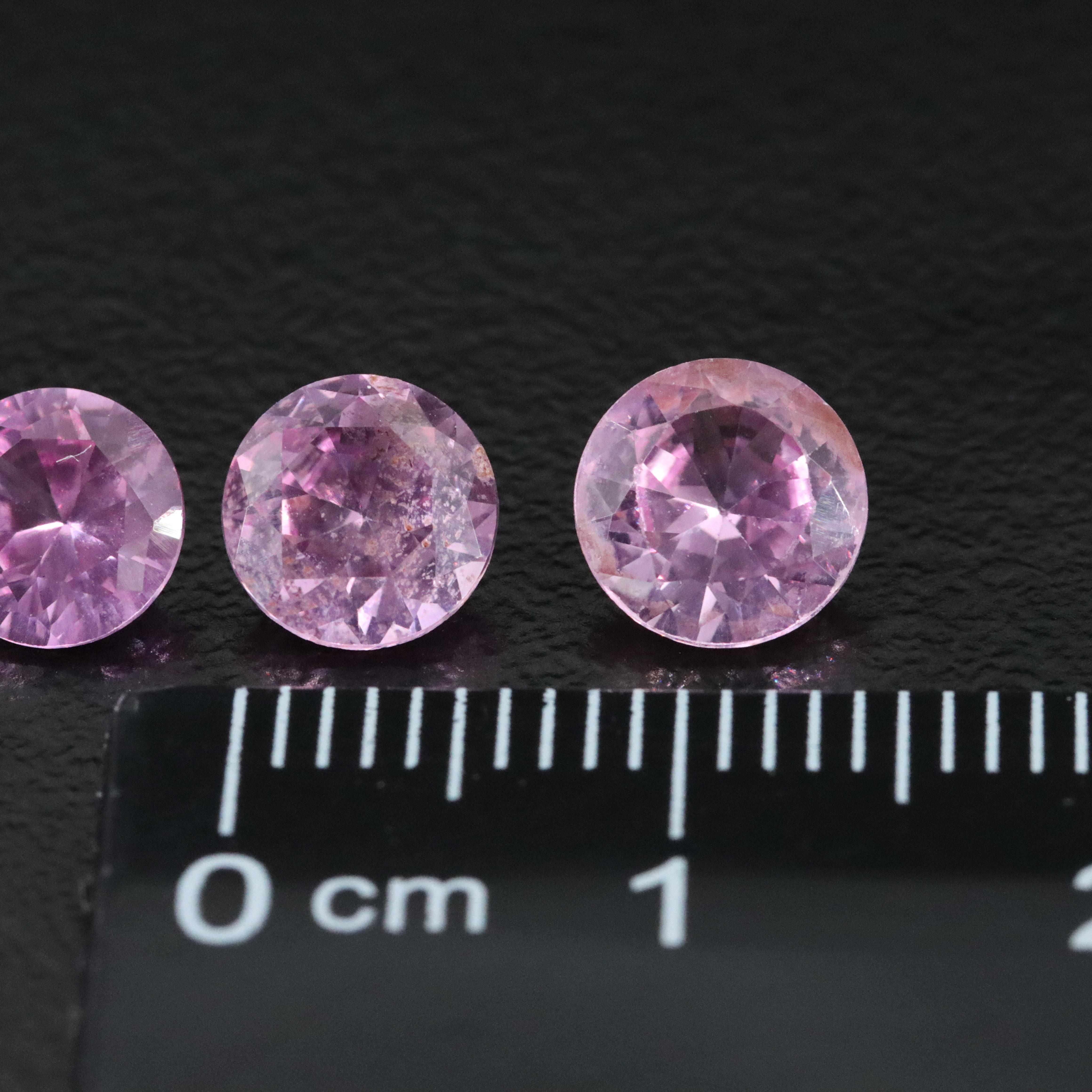 Loose 5.86 CTW Lab Grown Sapphire Lot