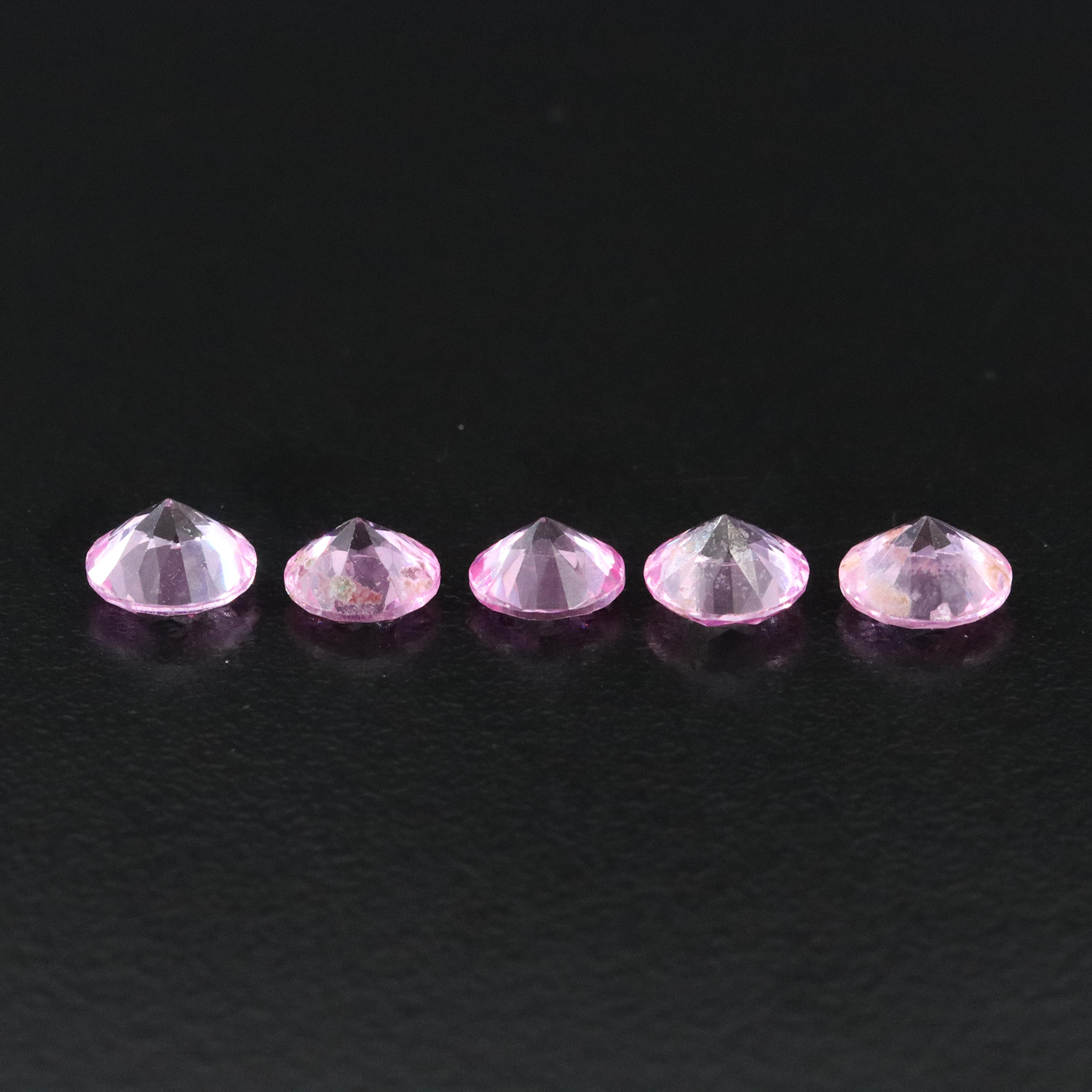 Loose 5.86 CTW Lab Grown Sapphire Lot