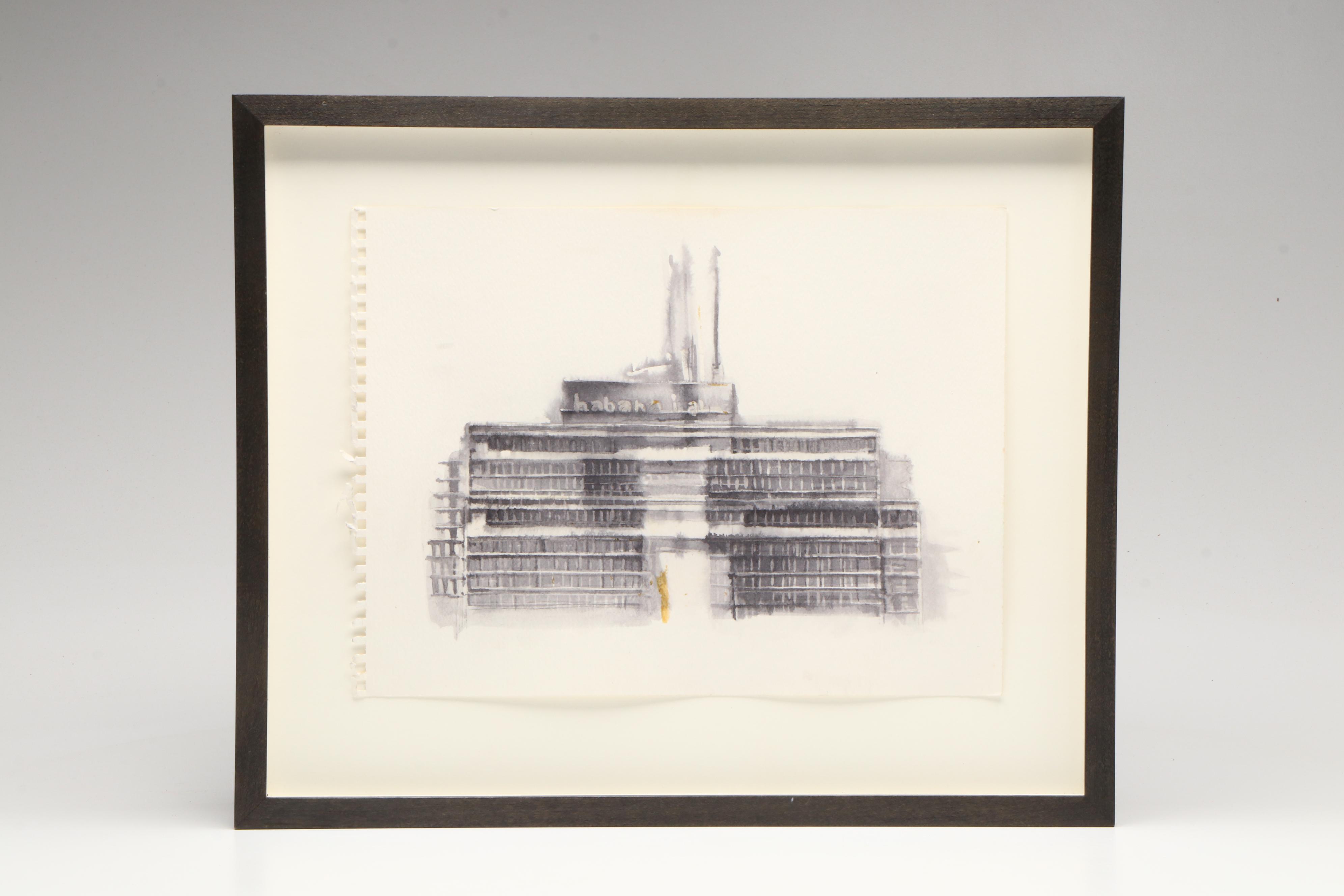 Ramón Serrano Watercolor Paintings #16 and #18, 2005