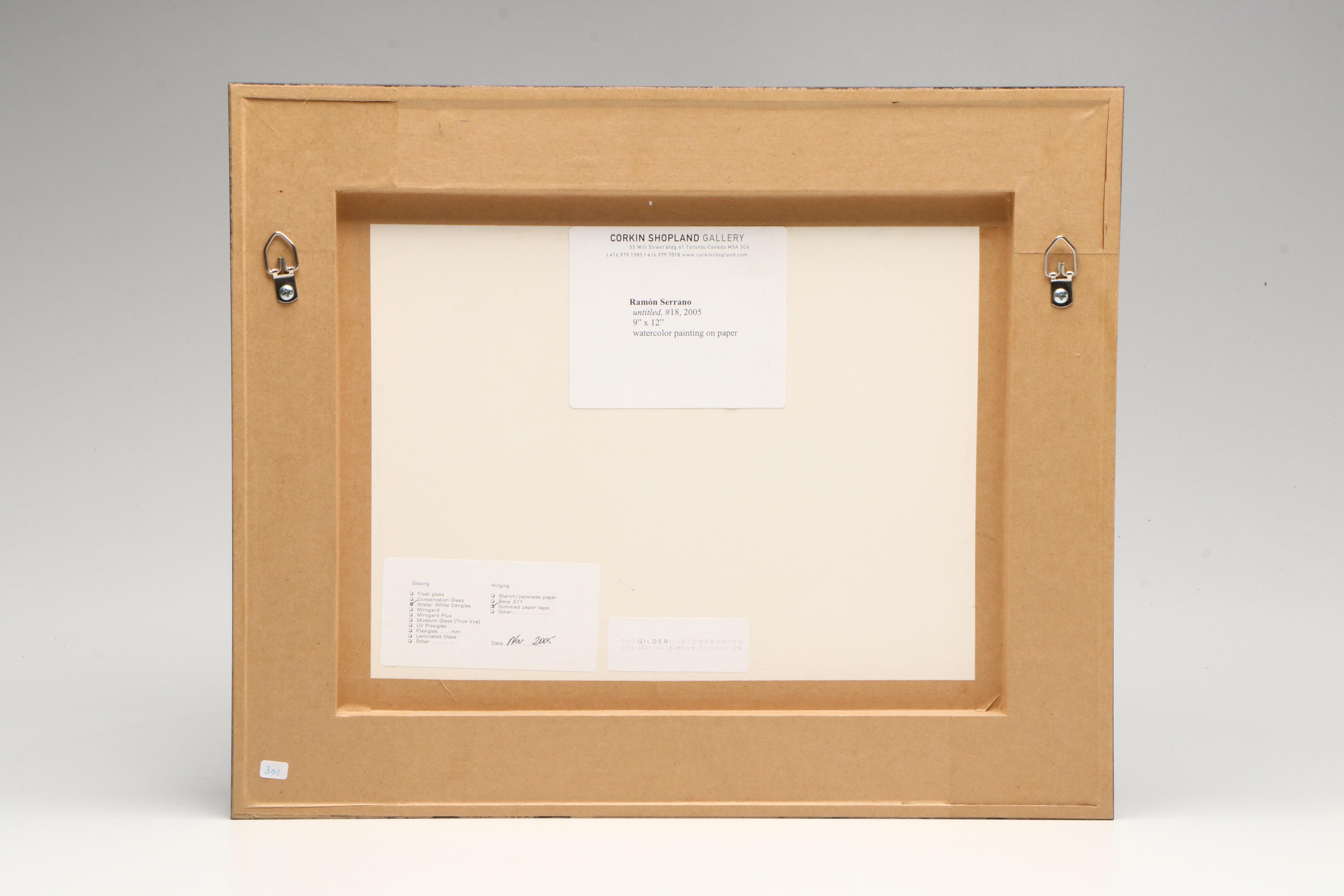 Ramón Serrano Watercolor Paintings #16 and #18, 2005