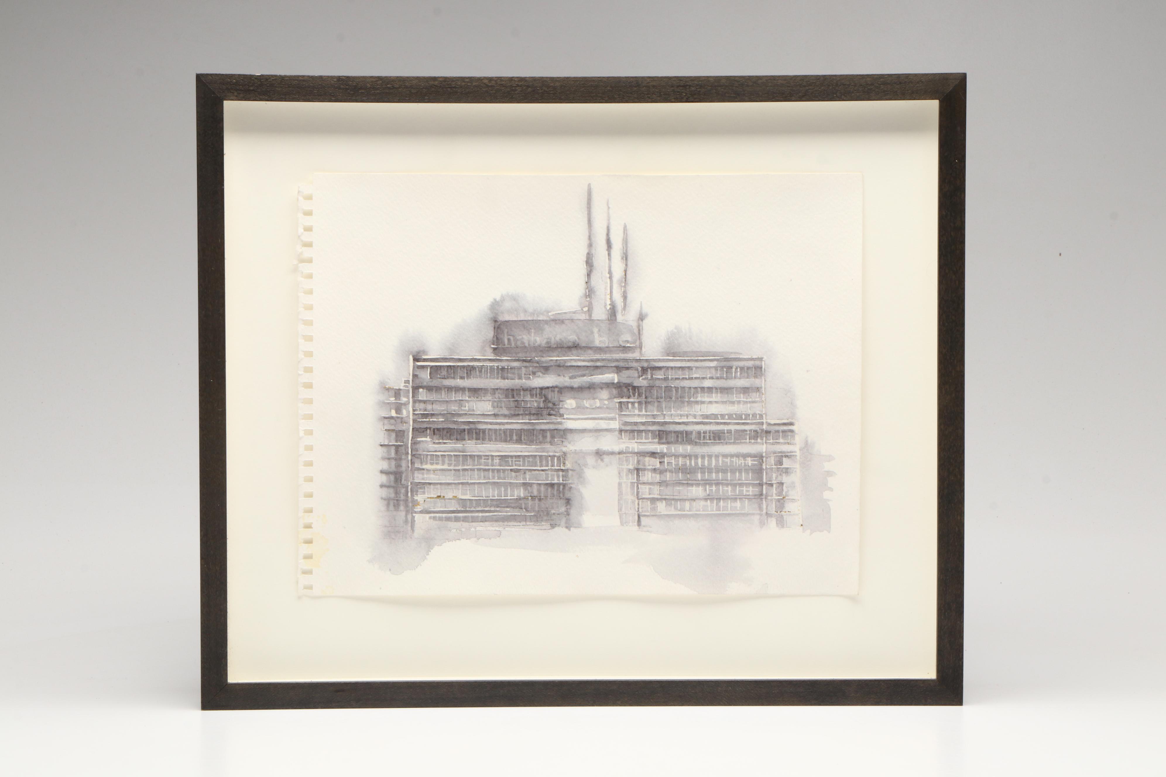 Ramón Serrano Watercolor Paintings #16 and #18, 2005