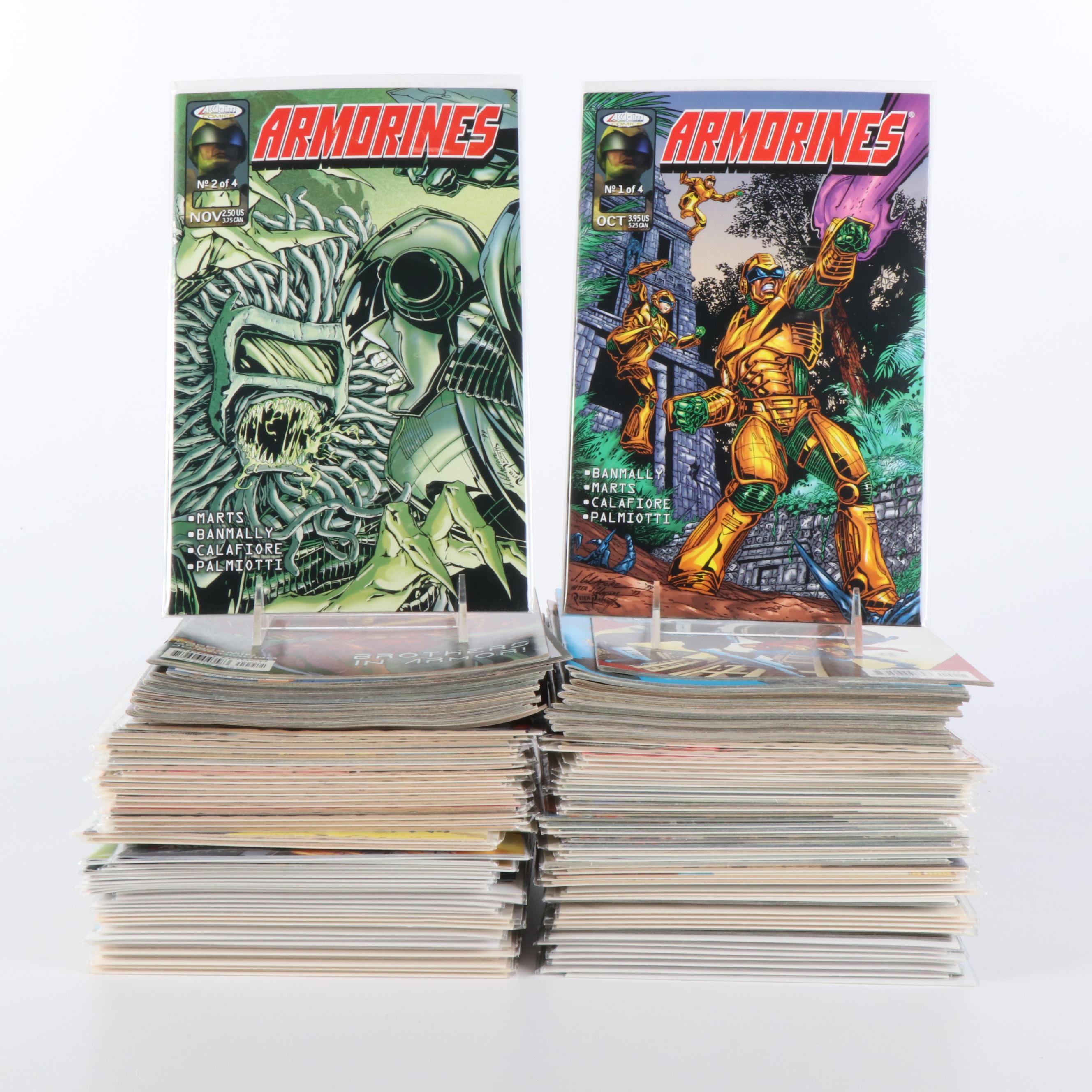 150+ Modern Age Comic Books Featuring "Ironman" and "The Night Man"