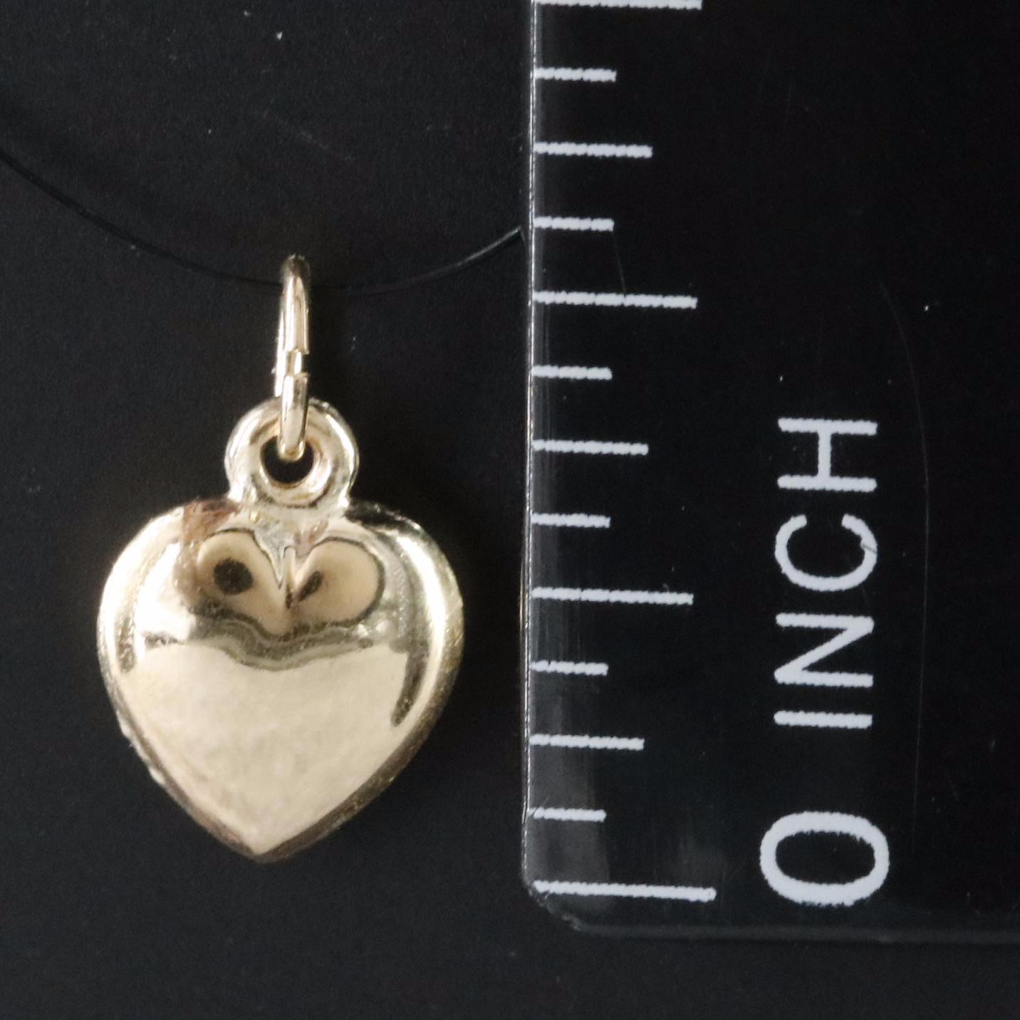 14K Heart Charm Pendant