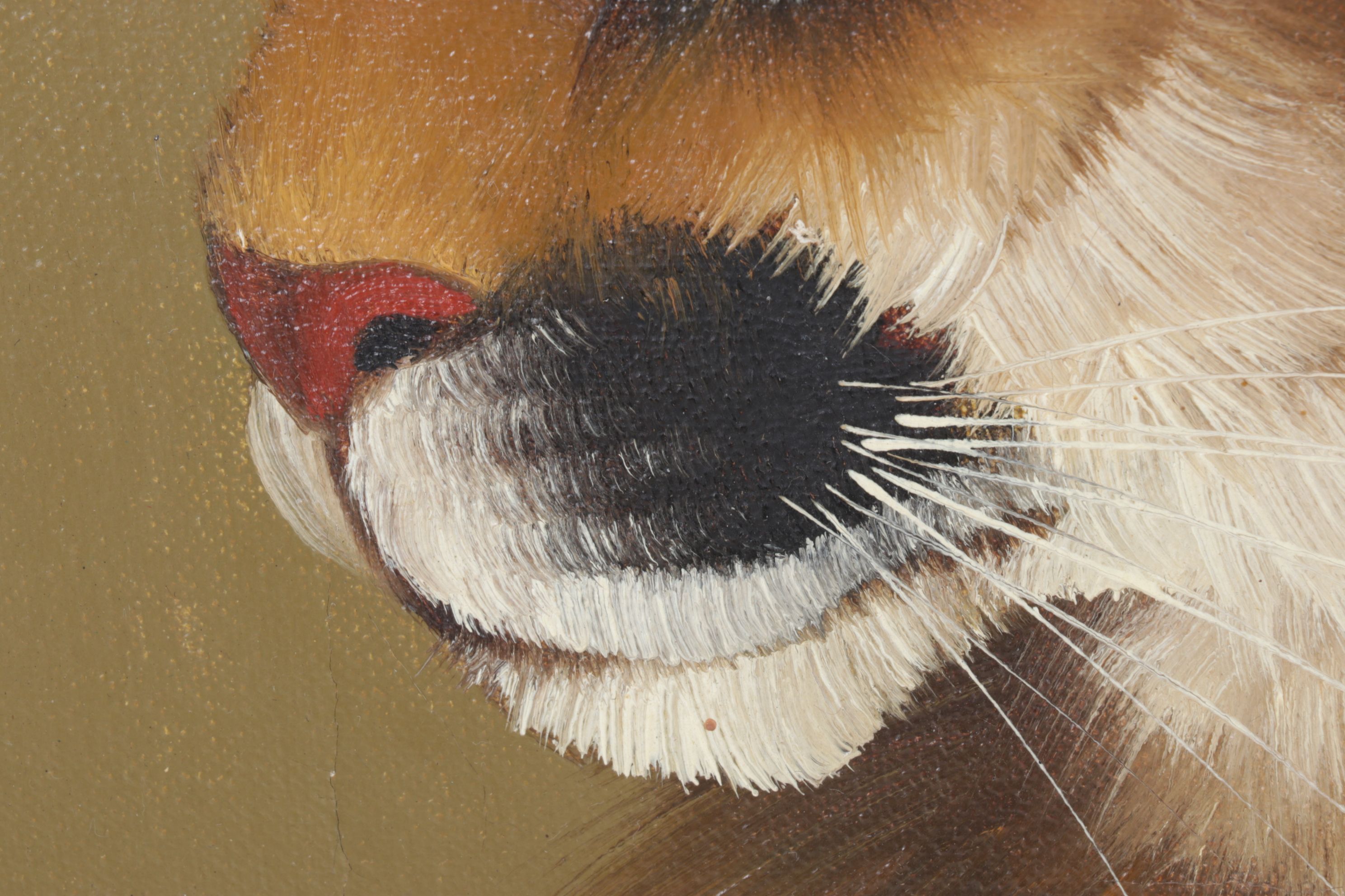 Rockford Profile Portrait Oil Painting of Mountain Lion, 1981