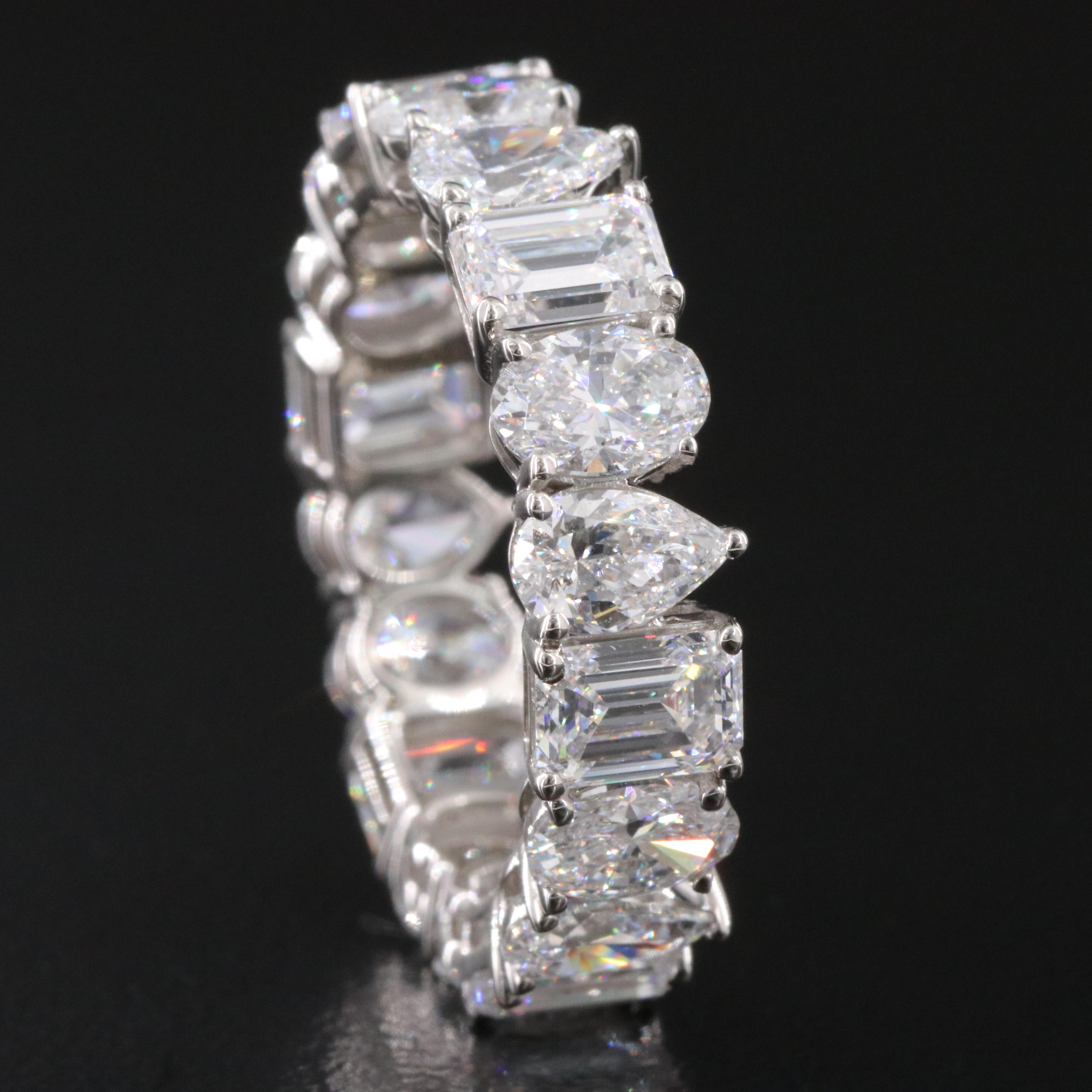Platinum 6.21 CTW Lab Grown Diamond Eternity Band