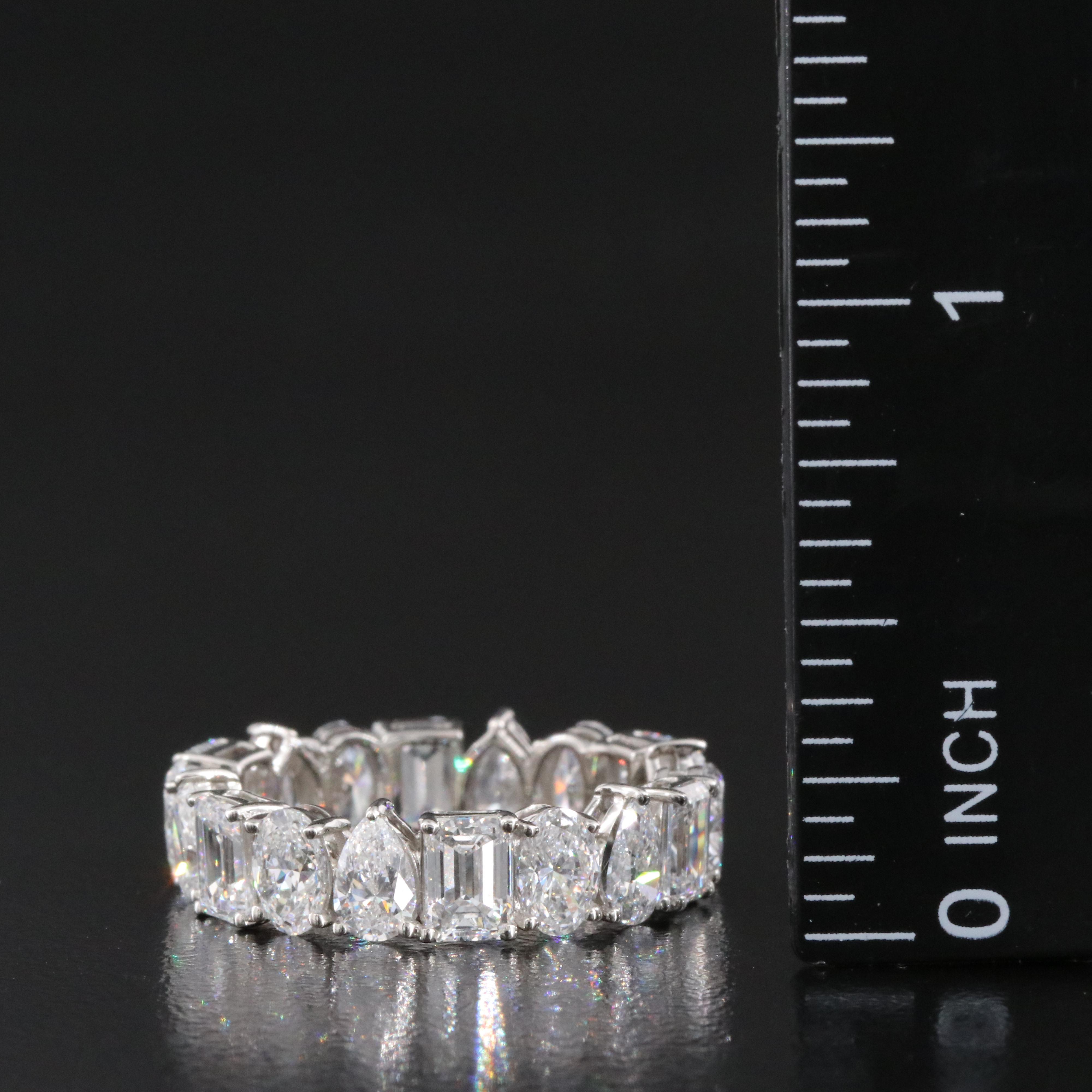 Platinum 6.21 CTW Lab Grown Diamond Eternity Band