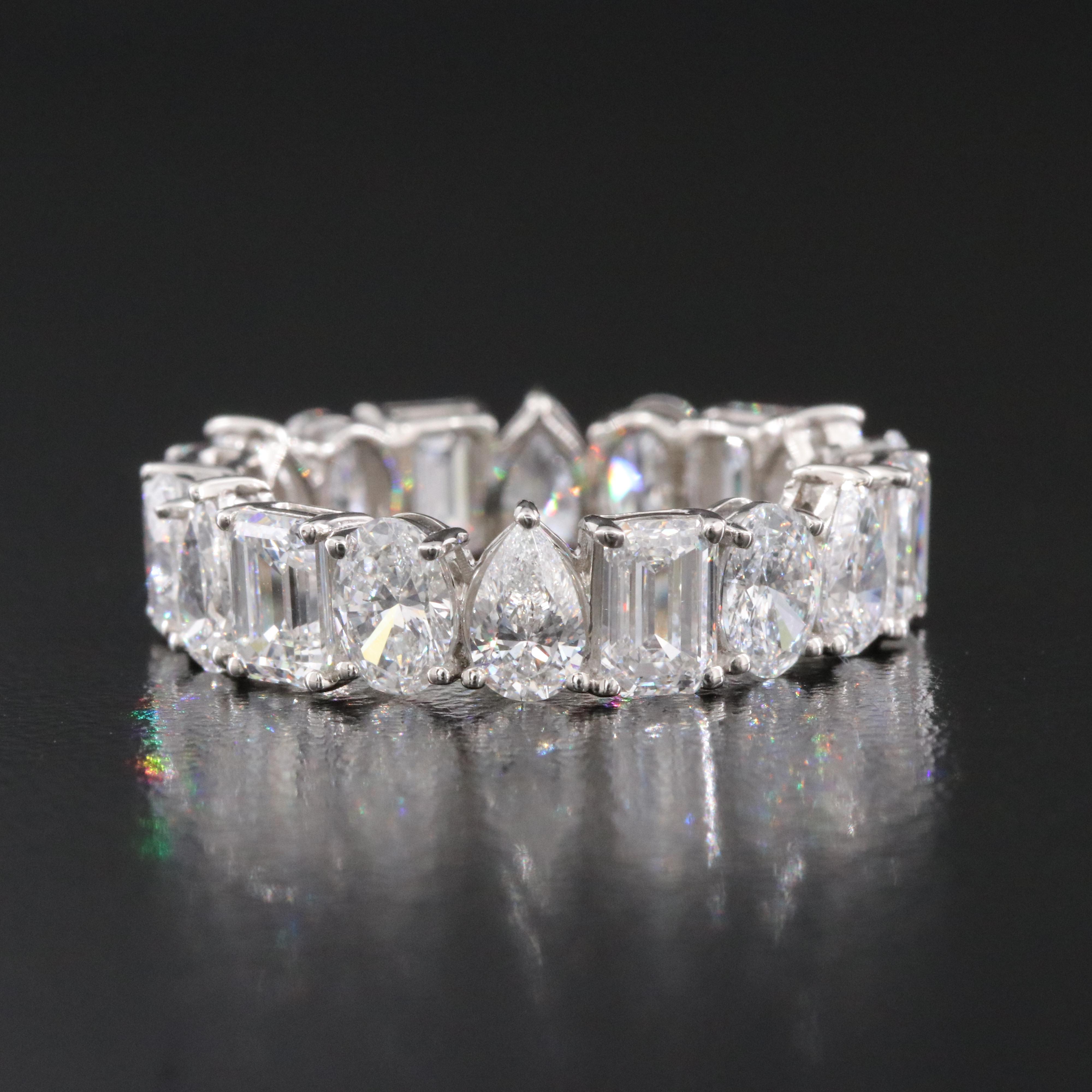 Platinum 6.21 CTW Lab Grown Diamond Eternity Band