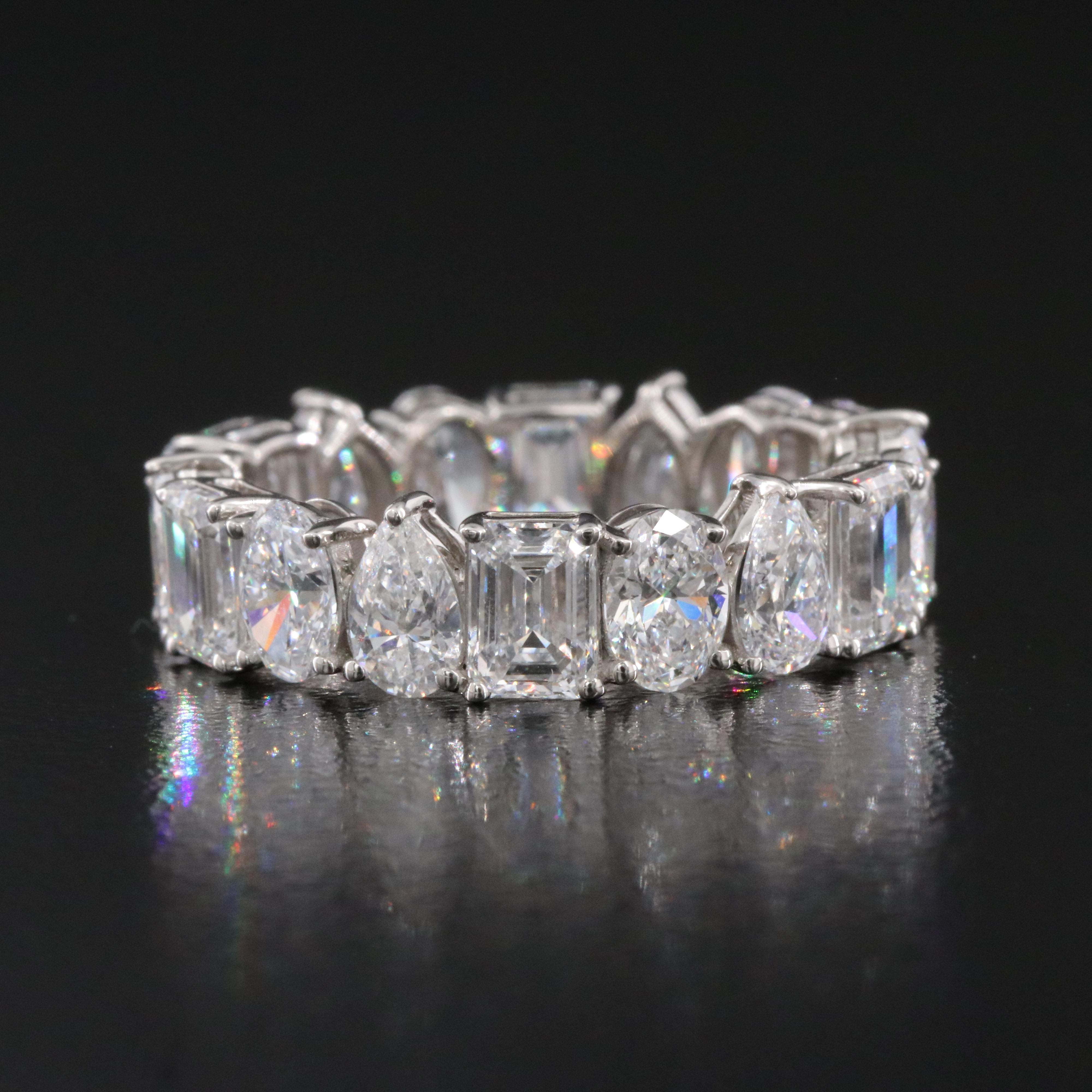 Platinum 6.21 CTW Lab Grown Diamond Eternity Band