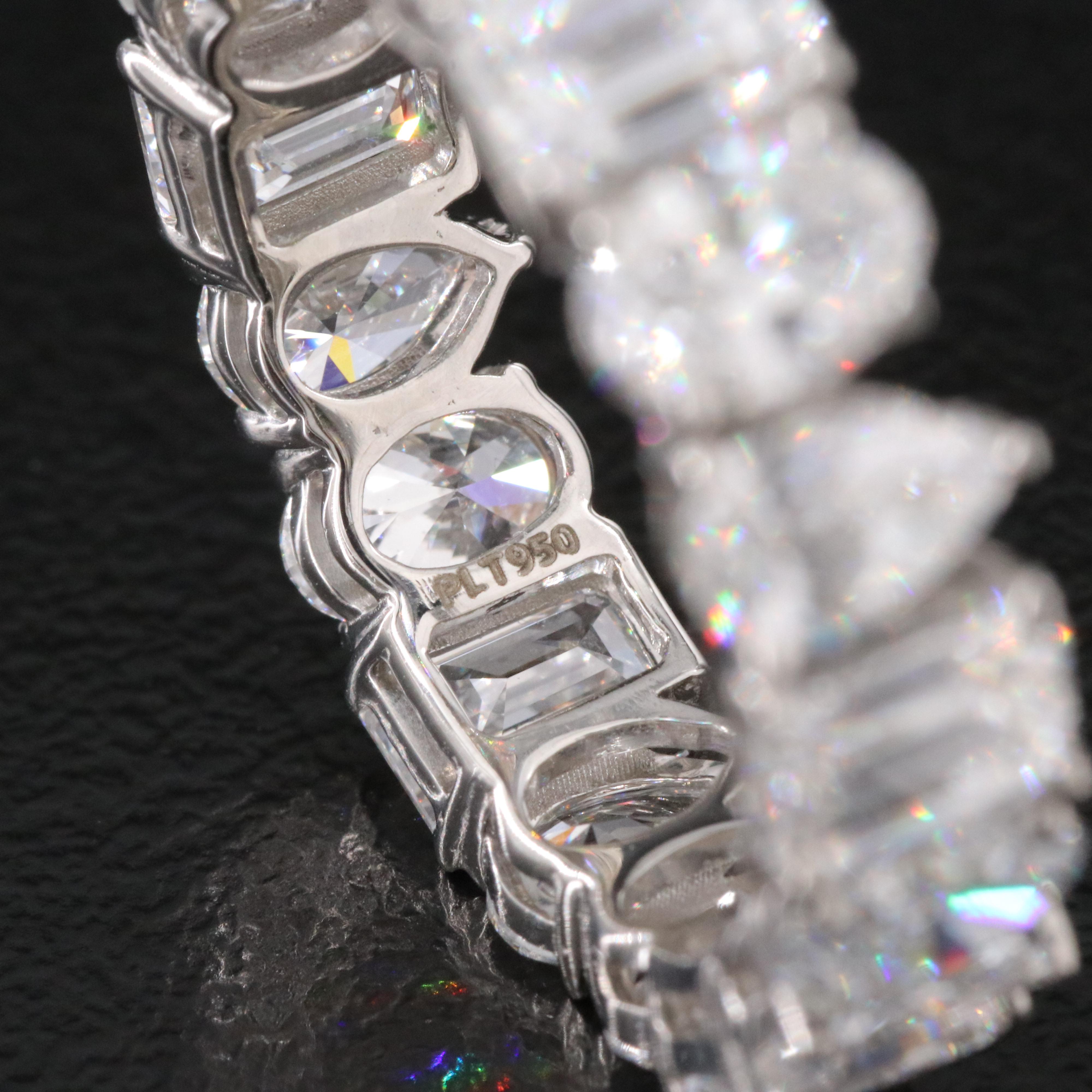 Platinum 6.21 CTW Lab Grown Diamond Eternity Band