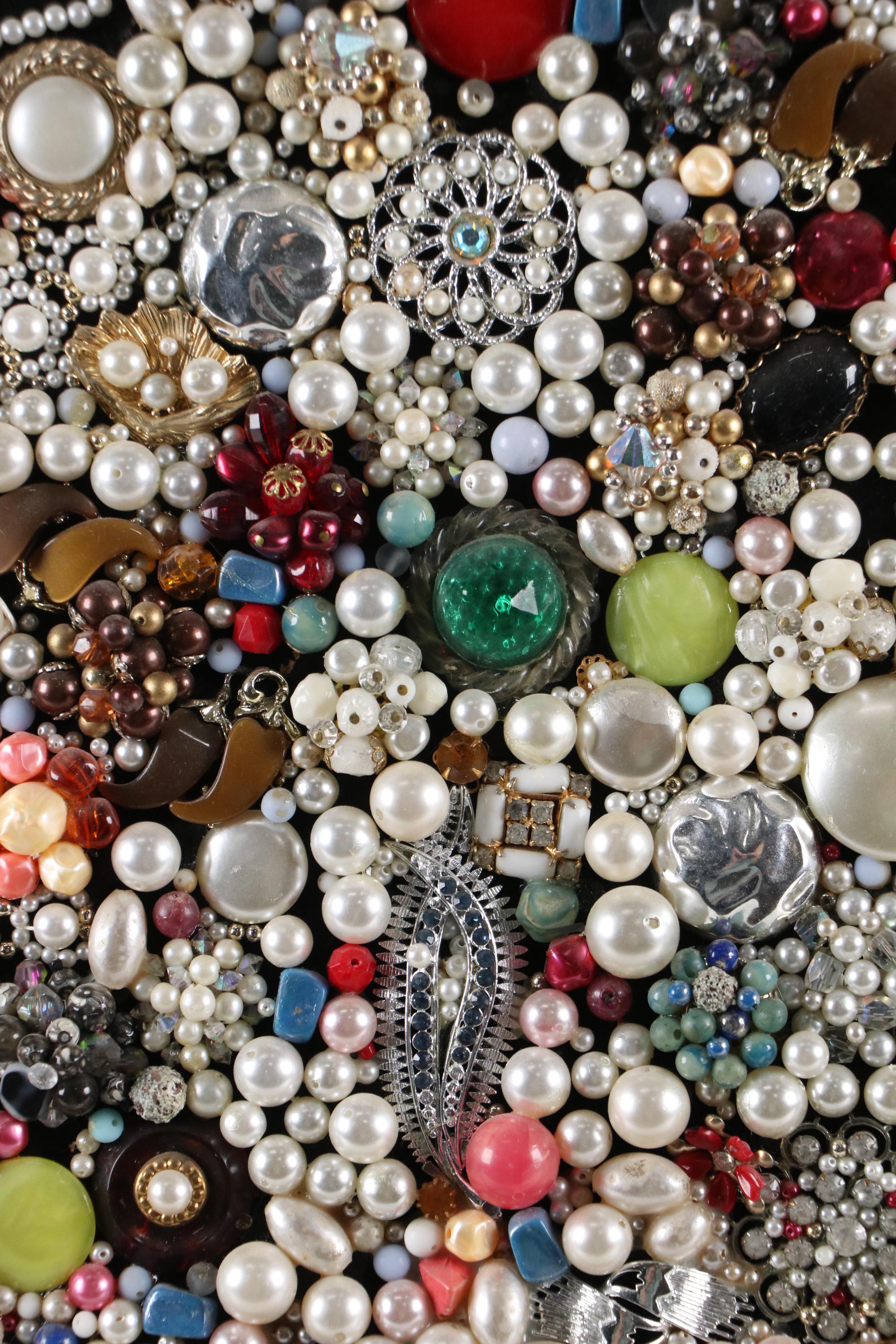 Jewelry Art Christmas Tree Collage, 21st Century