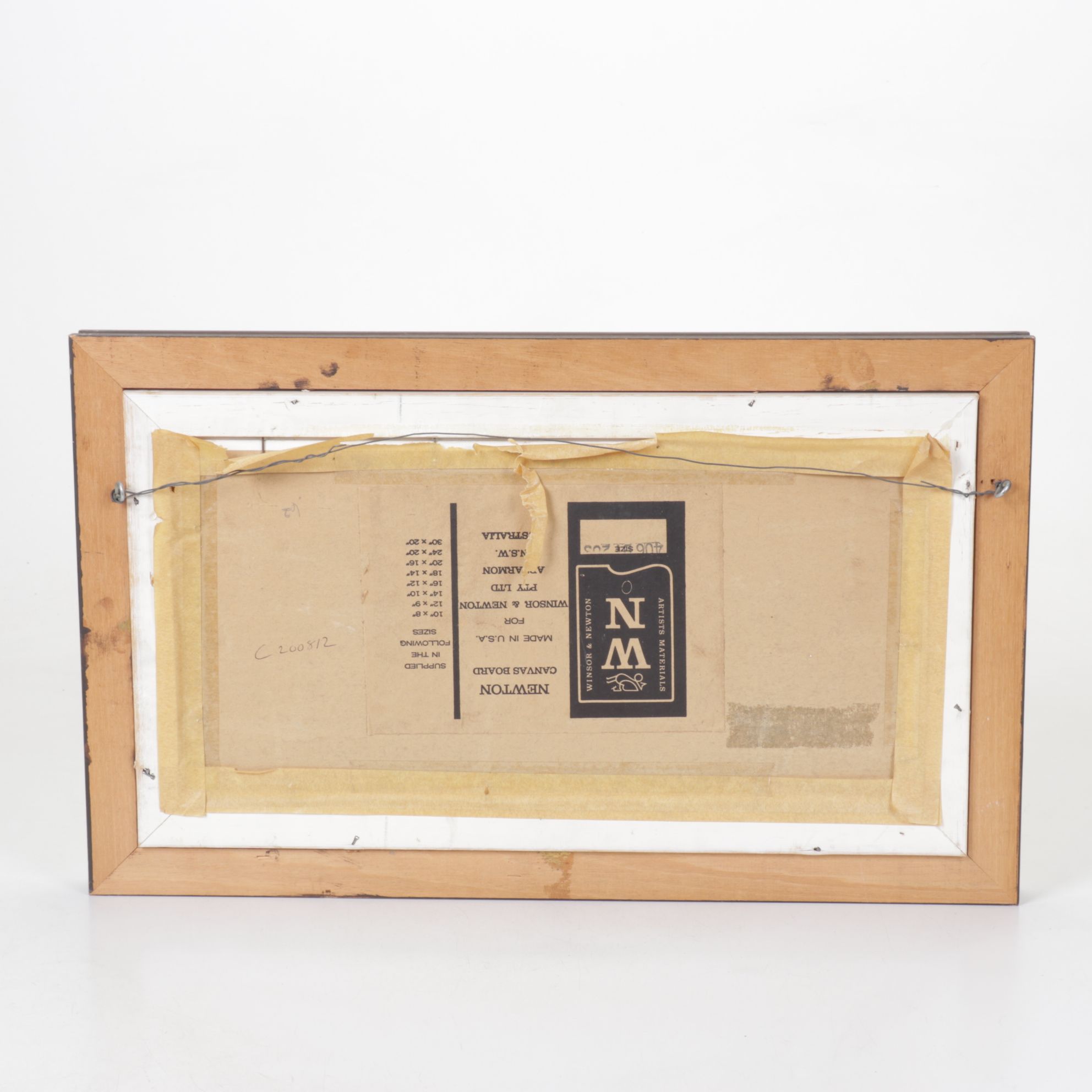 J. Jones Impressionist Oil Painting of Barren Farmhouse Landscape, 1975