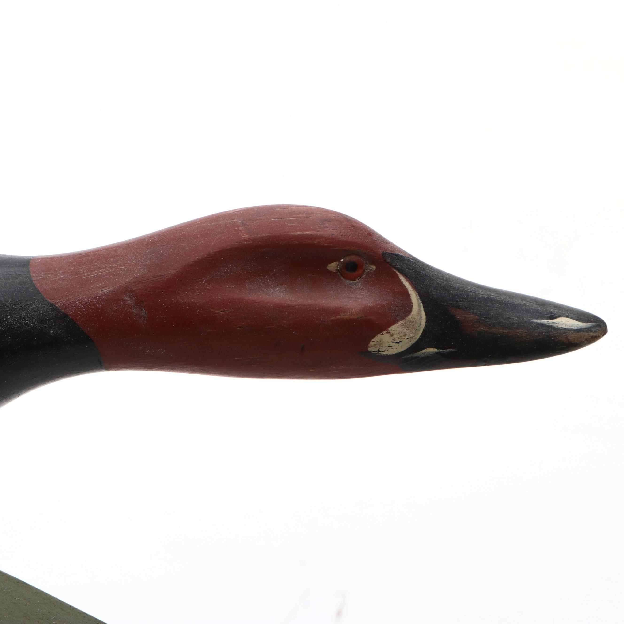 Folk Art Carved and Painted Wood Duck Whirligig