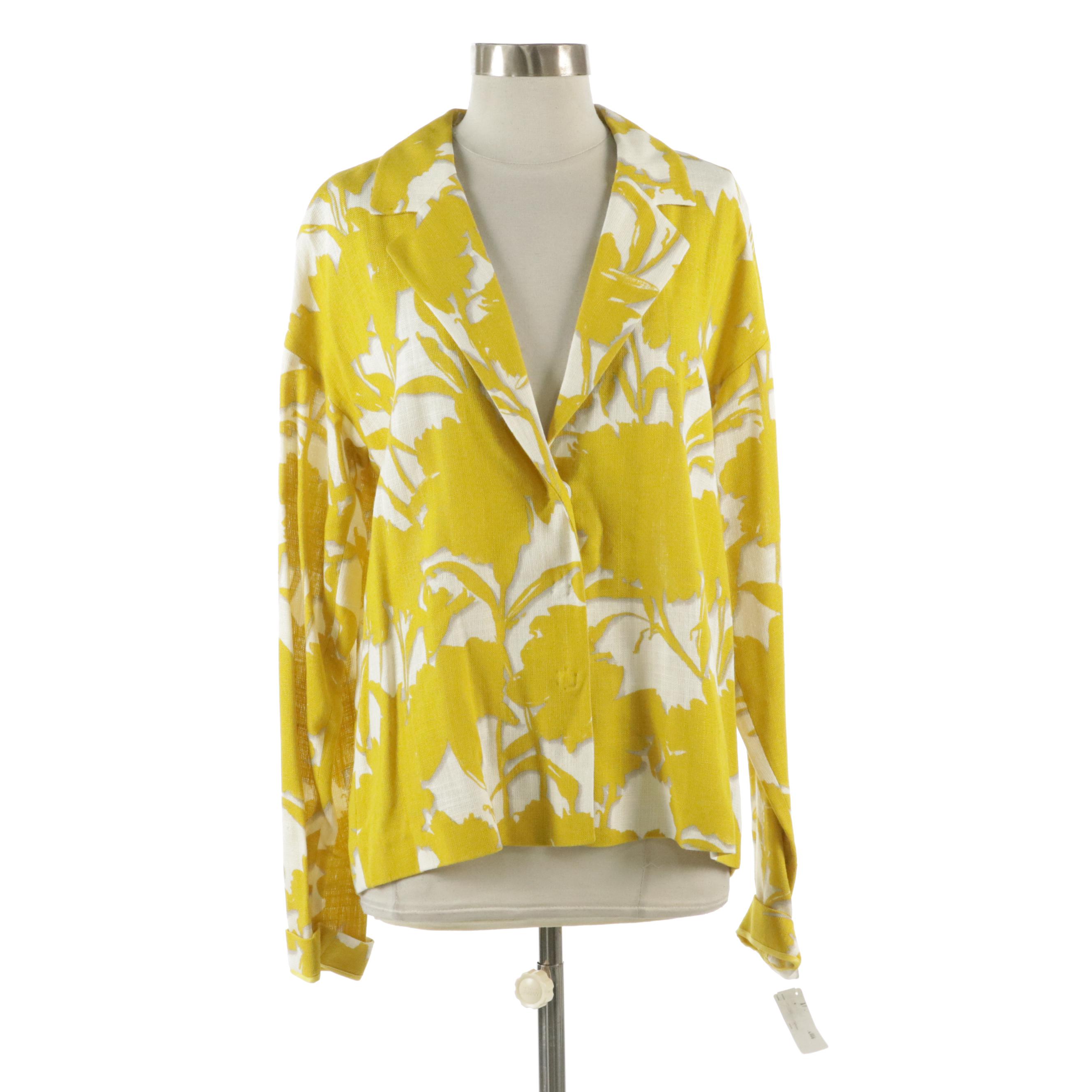 Prada Long Sleeve Snap-Front Shirt with Tag