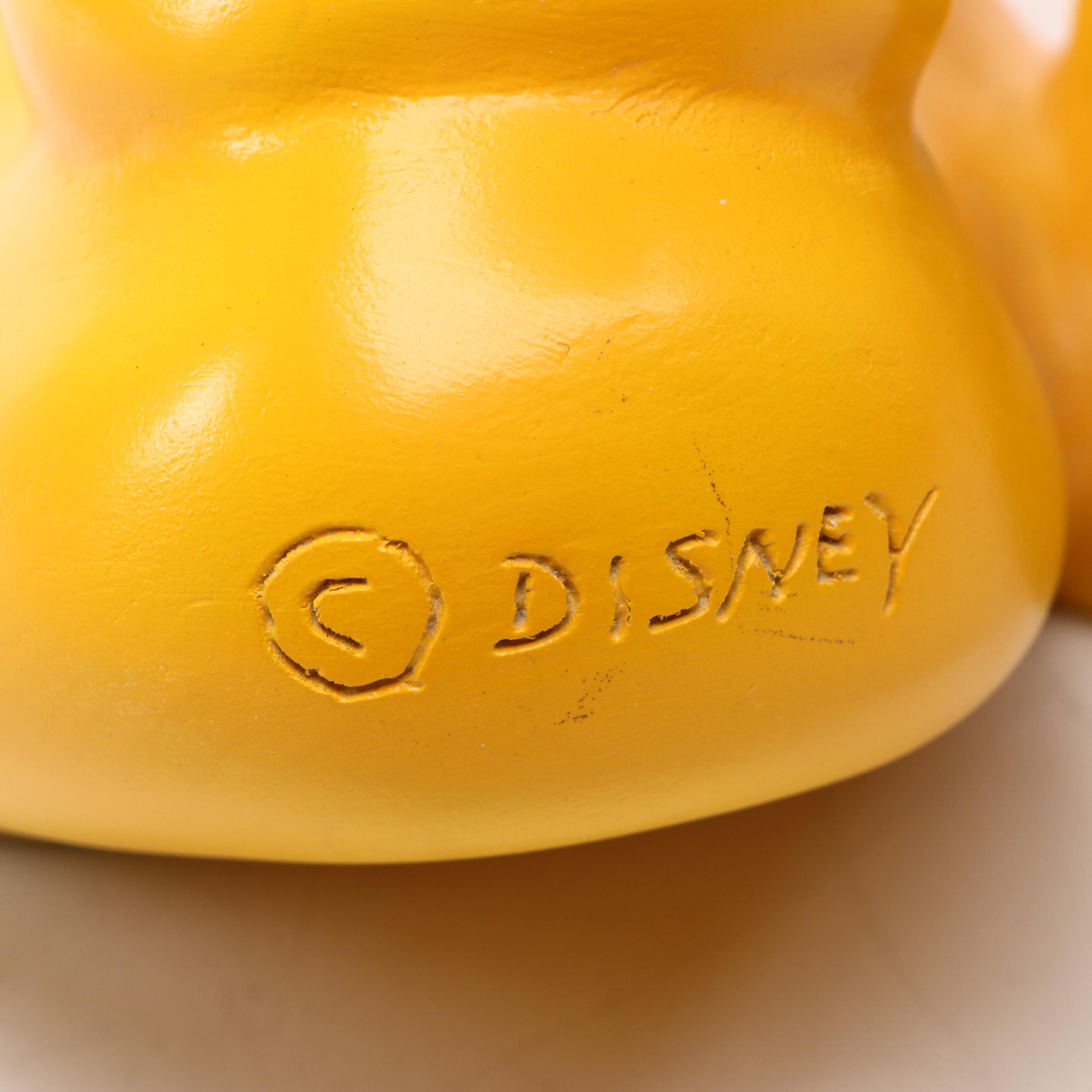 Folk Art Painted Carved Wood Mickey Mouse