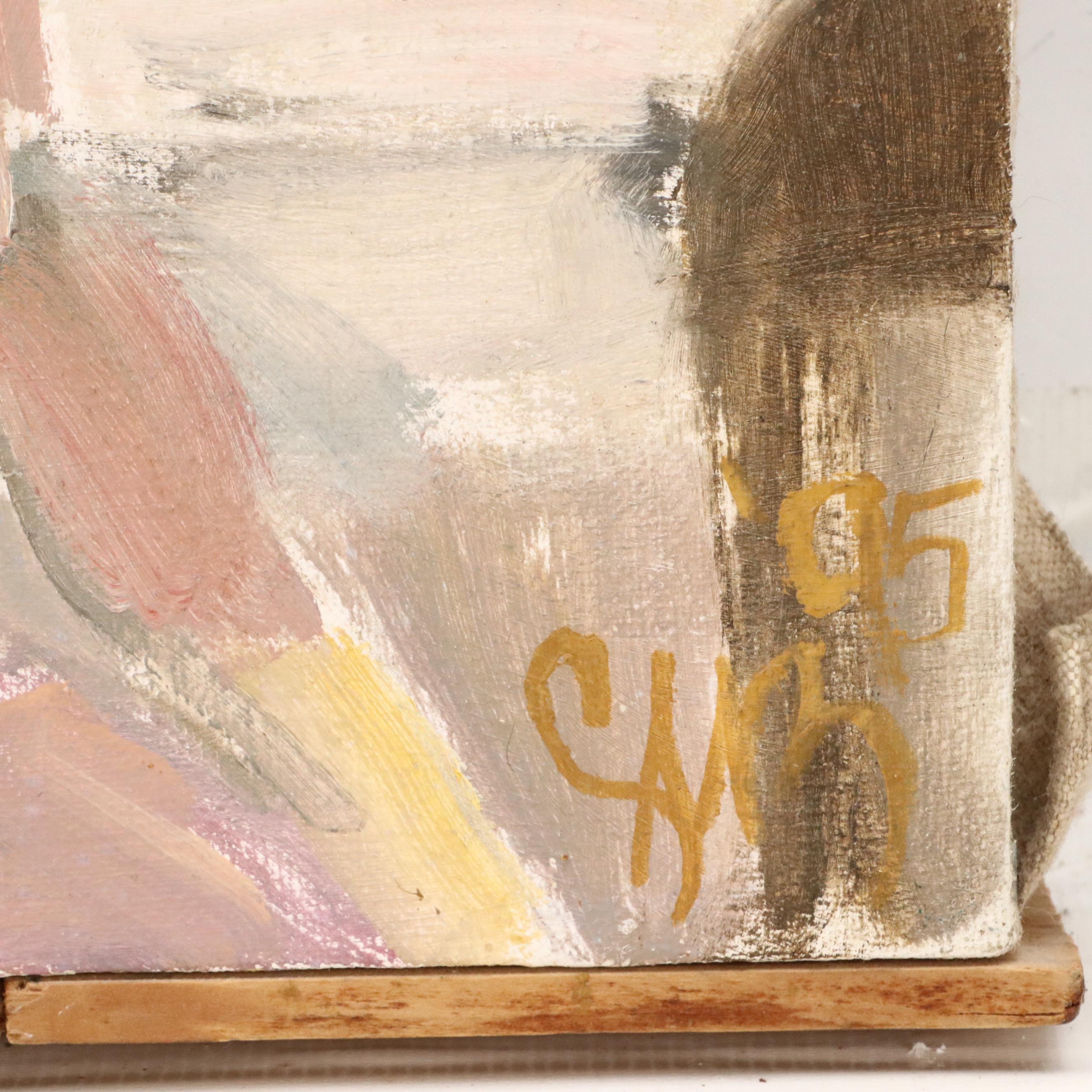 Figure Study Oil Painting "Nude & Window," 1995