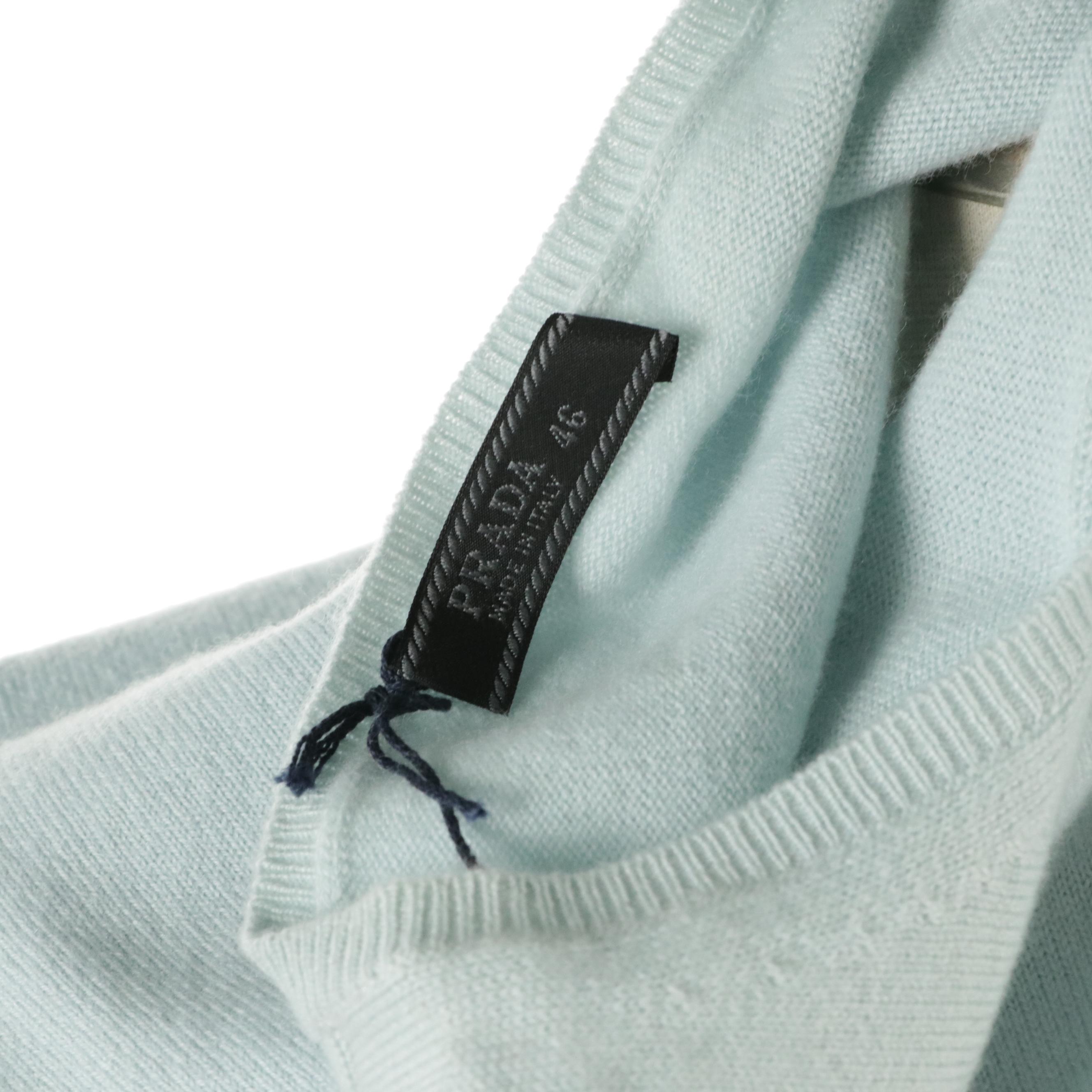 Prada Cashmere Crew Neck Sleeveless Sweater with Tag