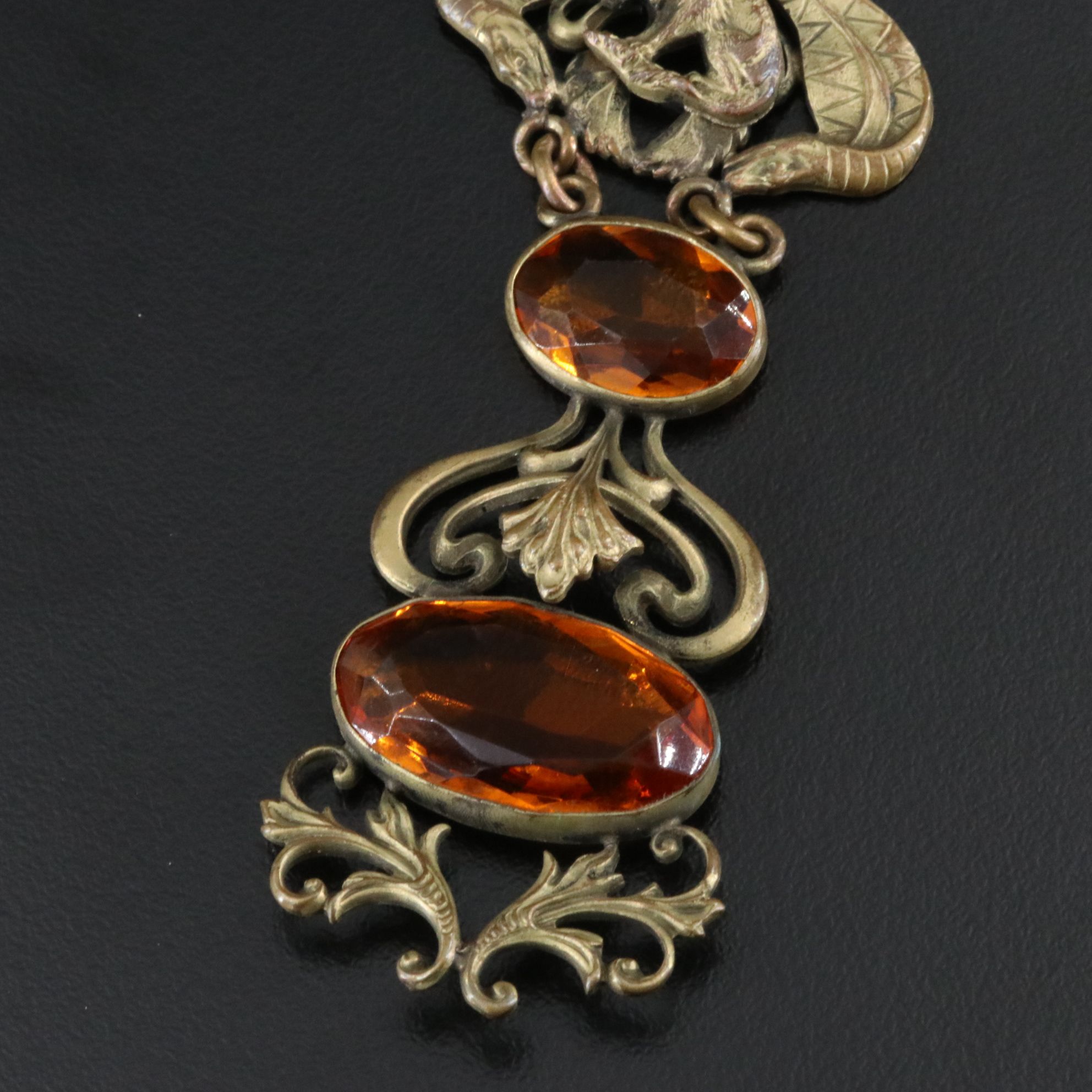 Renaissance Revival Lion and Snakes Watch Fob