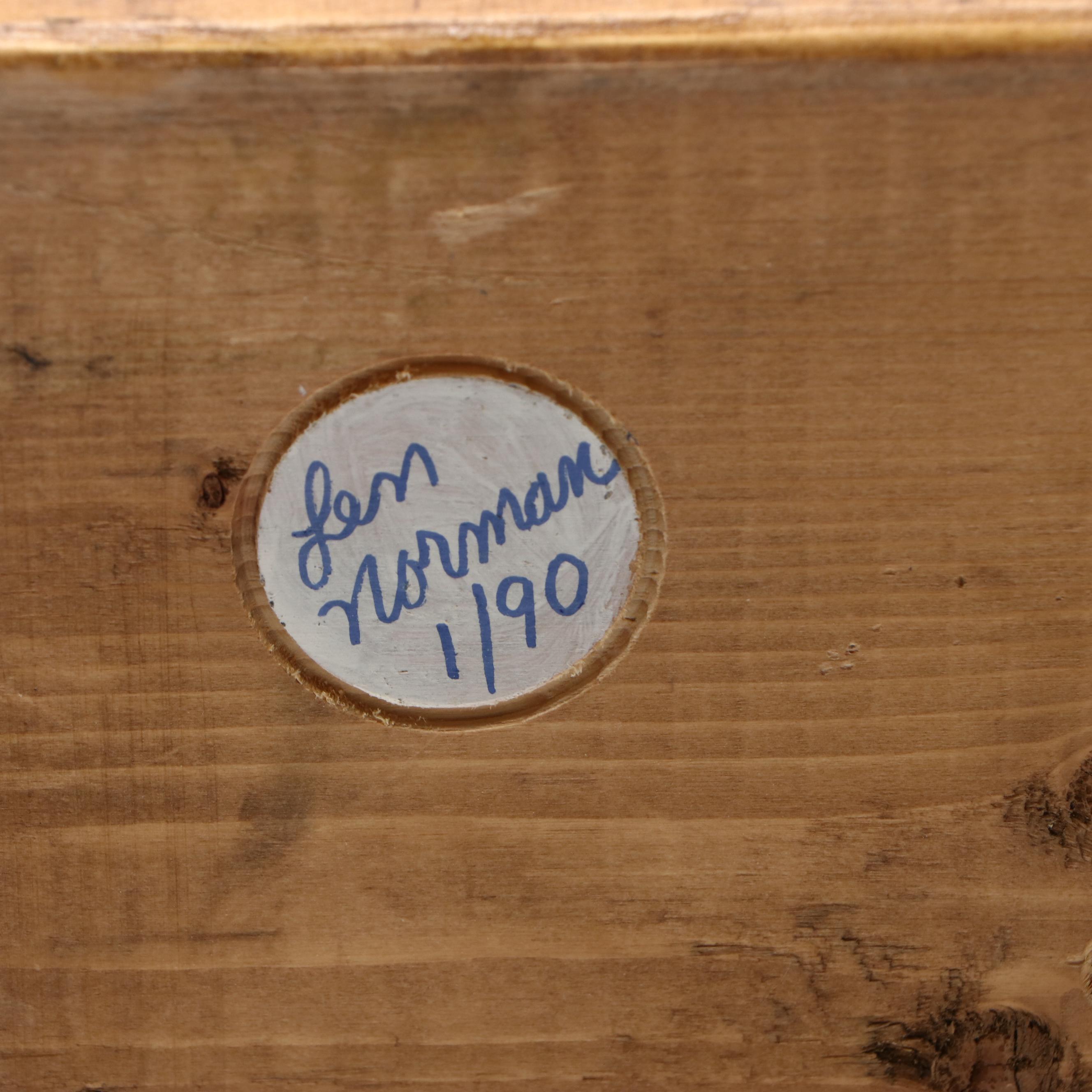 Len Norman Folk Art Carved Wood Pilot Whirligig