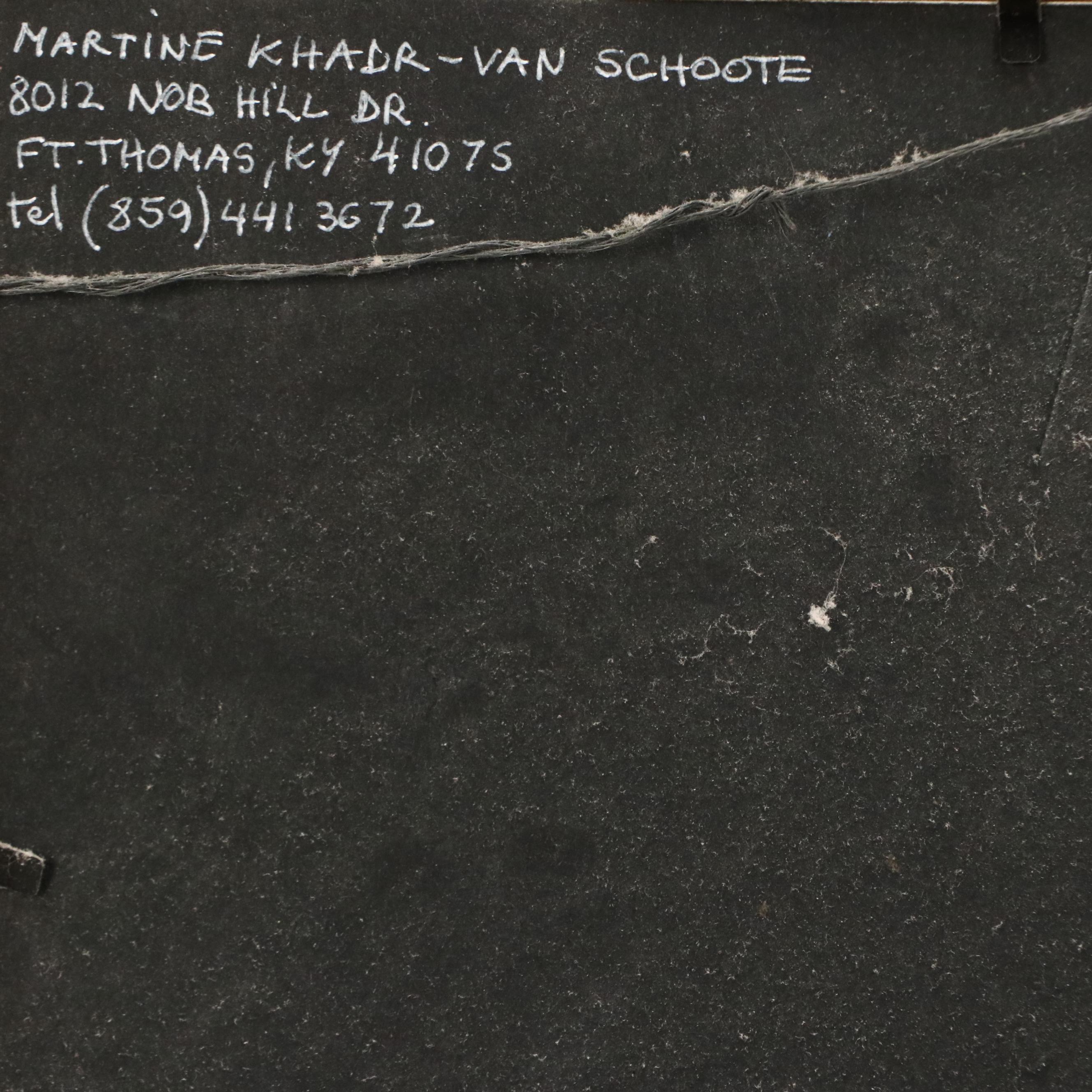 Marine Khadr-Van Schoote Ohio River Landscape Chalk Pastel Drawing, 2000